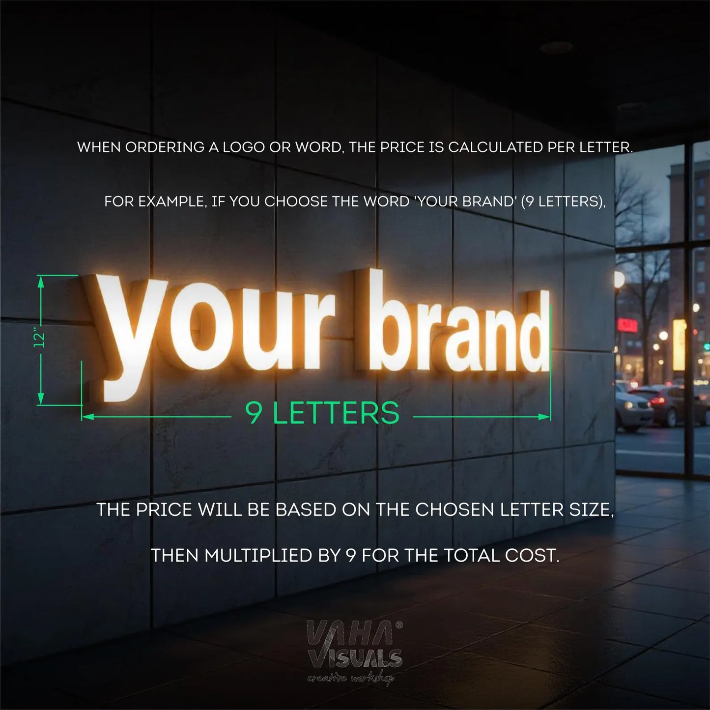 Front-Lit Channel Letters | Custom LED Acrylic Business Signage