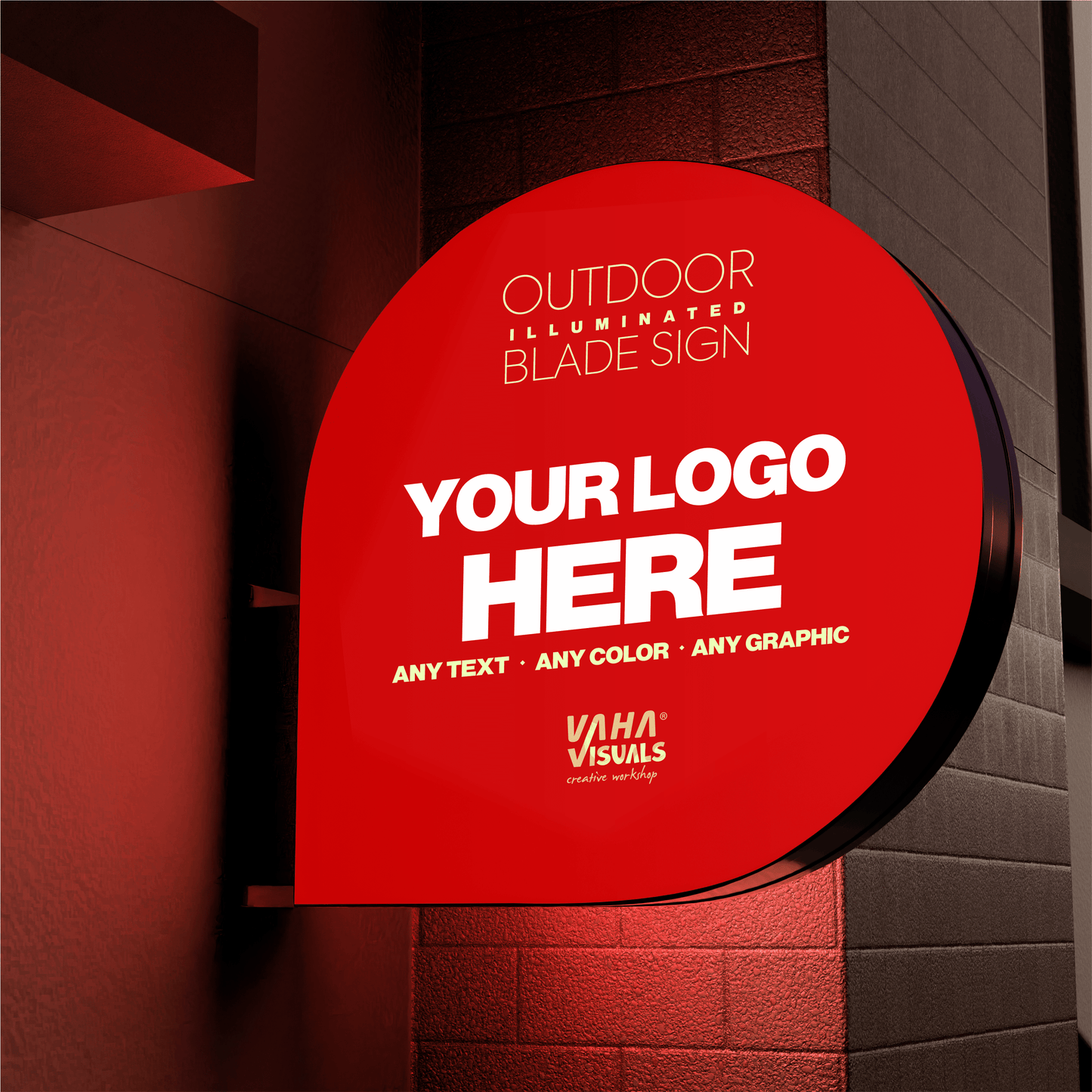 TALL VERTICAL DOUBLE - SIDED LIGHT BOX - Vaha Visuals