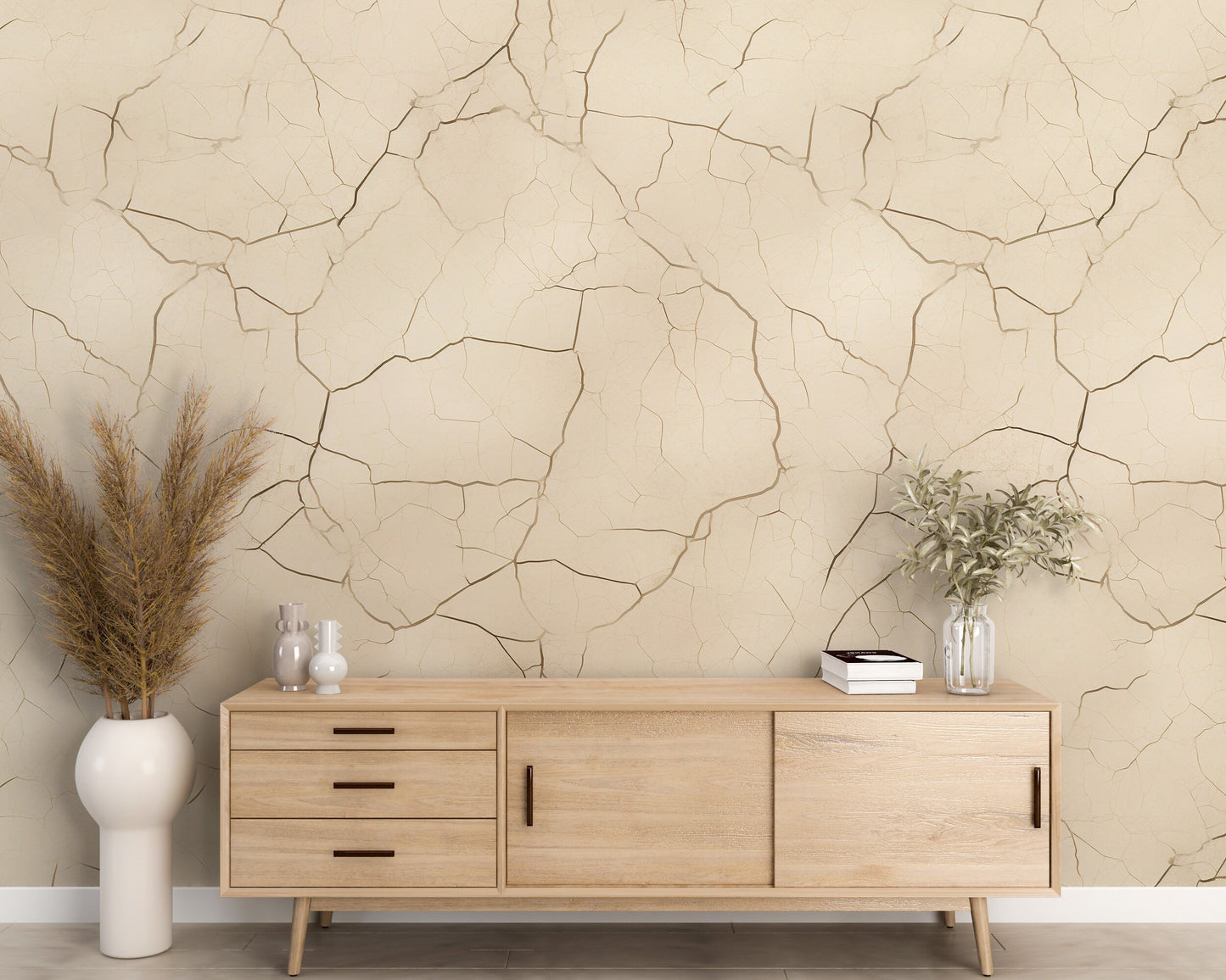 Removable Wallpaper, Marble Design Cream Marble - Peel & Stick, Reusable, Self Adhesive, 26" Panels, Easy Install, Seamless