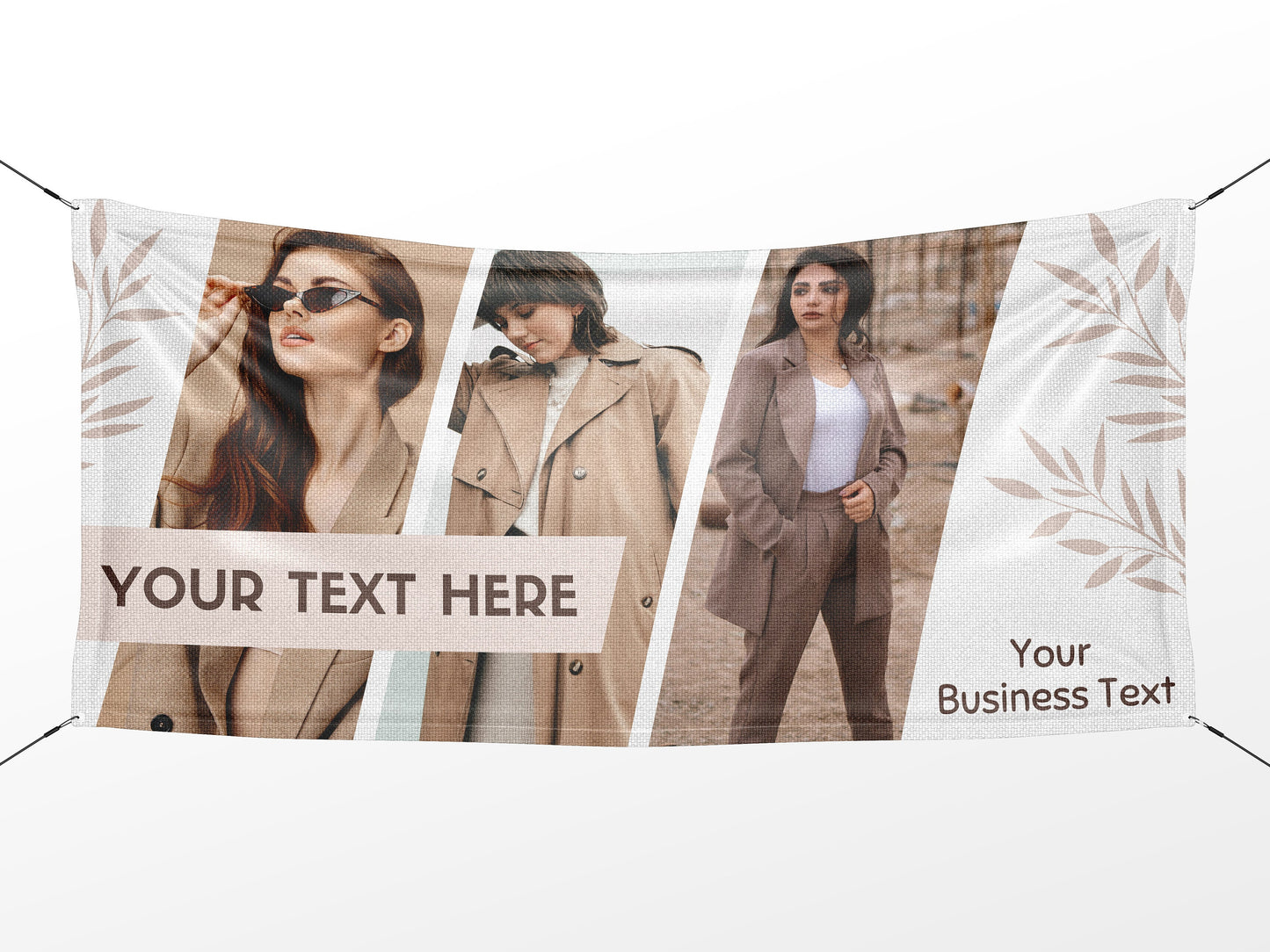 Custom Banner Display, Polyester/Vinyl - Personalized Advertising Sign - Indoor/Outdoor - Image/Logo/Text - Heavy Duty, Building Banner