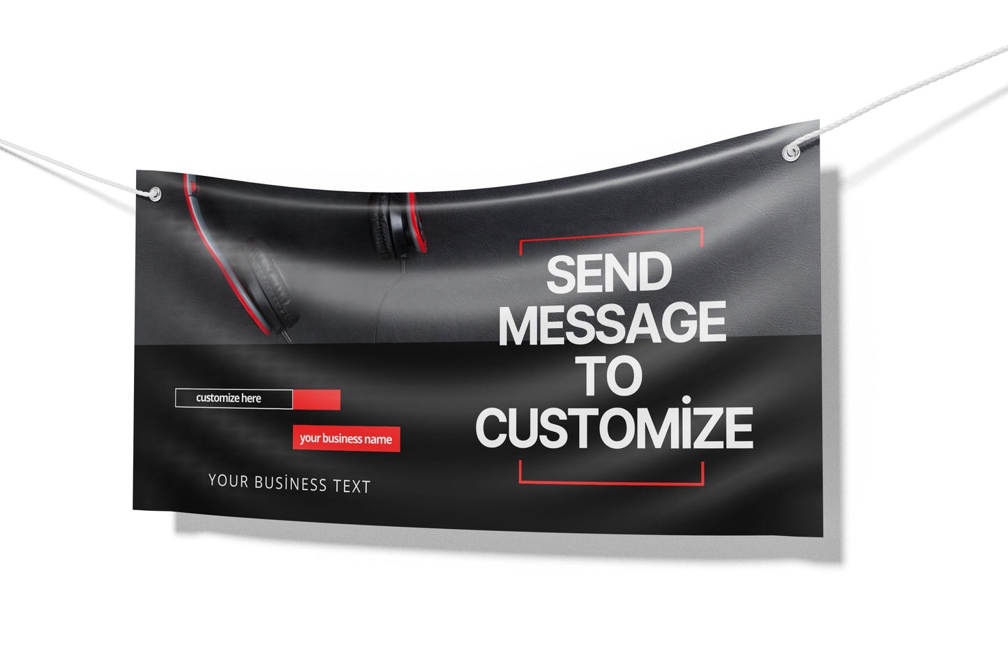 Custom Banner Display, Polyester/Vinyl - Personalized Advertising Sign - Indoor/Outdoor - Image/Logo/Text - Heavy Duty, Building Banner