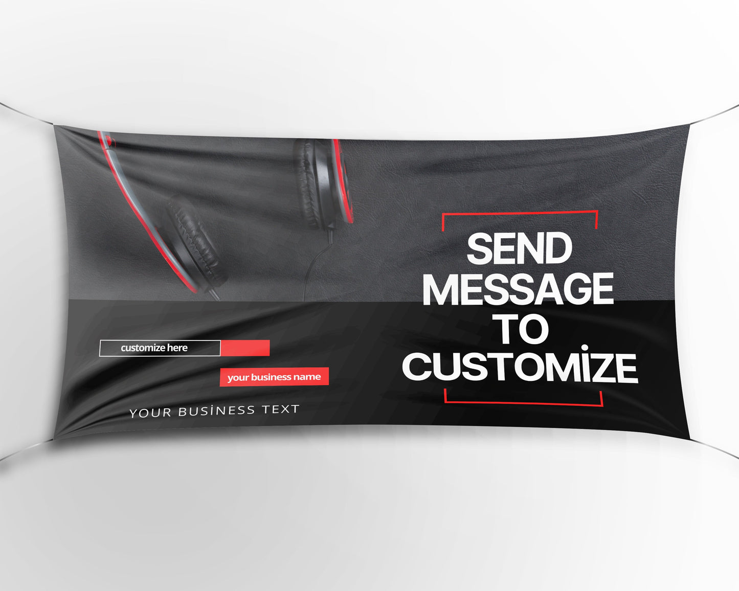 Custom Banner Display, Polyester/Vinyl - Personalized Advertising Sign - Indoor/Outdoor - Image/Logo/Text - Heavy Duty, Building Banner