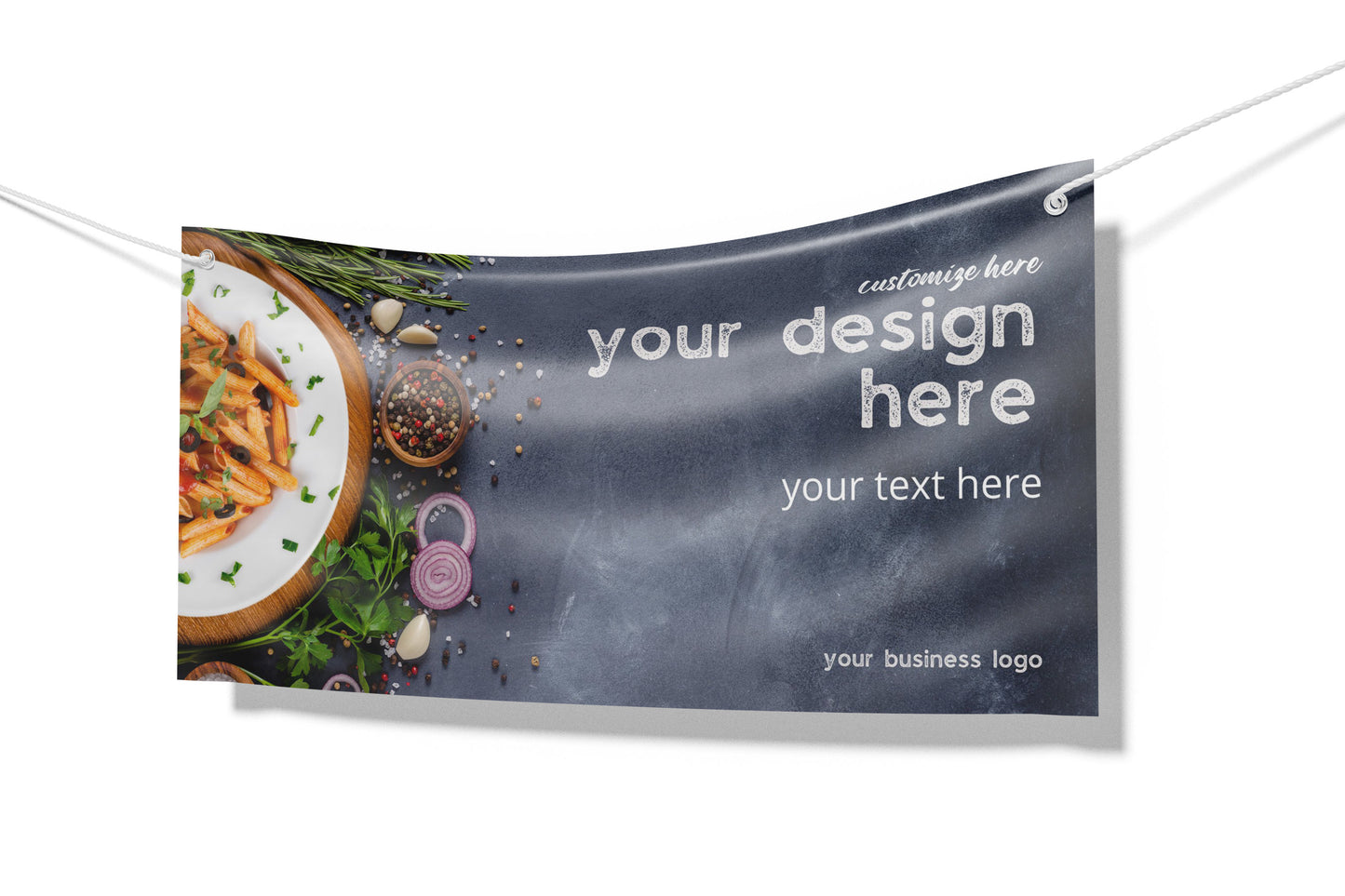 Custom Banner Display, Polyester/Vinyl - Personalized Advertising Sign - Indoor/Outdoor - Image/Logo/Text - Heavy Duty, Building Banner