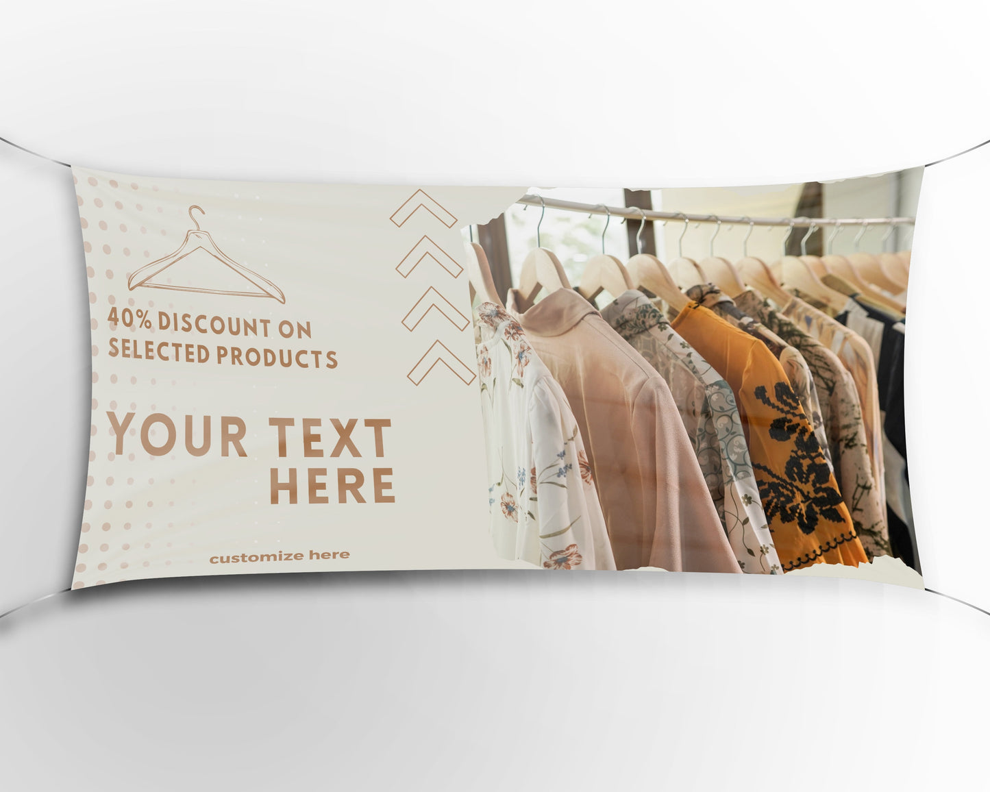 Custom Banner Display, Polyester/Vinyl - Personalized Advertising Sign - Indoor/Outdoor - Image/Logo/Text - Heavy Duty, Building Banner