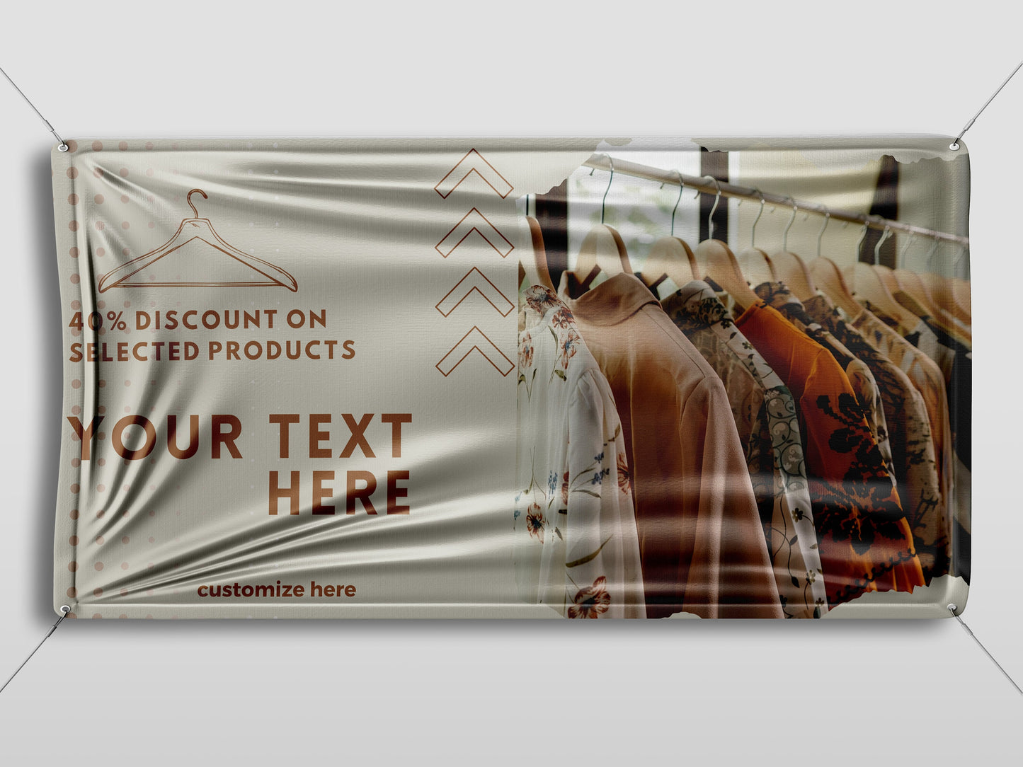 Custom Banner Display, Polyester/Vinyl - Personalized Advertising Sign - Indoor/Outdoor - Image/Logo/Text - Heavy Duty, Building Banner