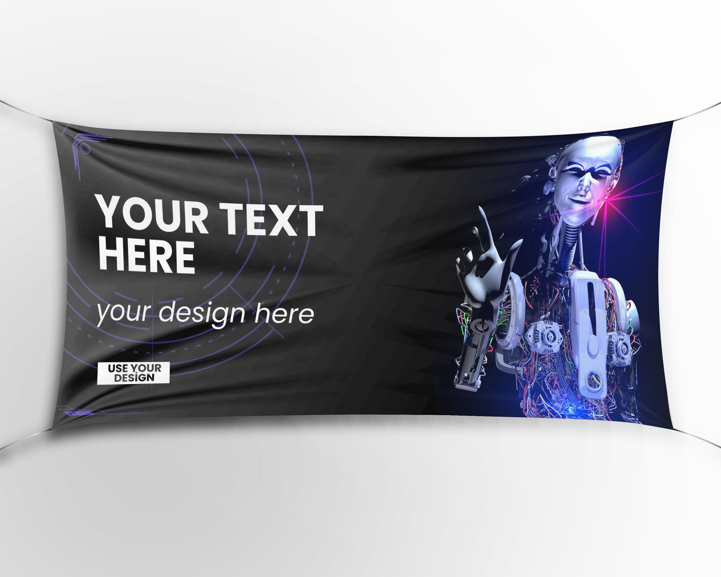 Custom Banner Display, Polyester/Vinyl - Personalized Advertising Sign - Indoor/Outdoor - Image/Logo/Text - Heavy Duty, Building Banner