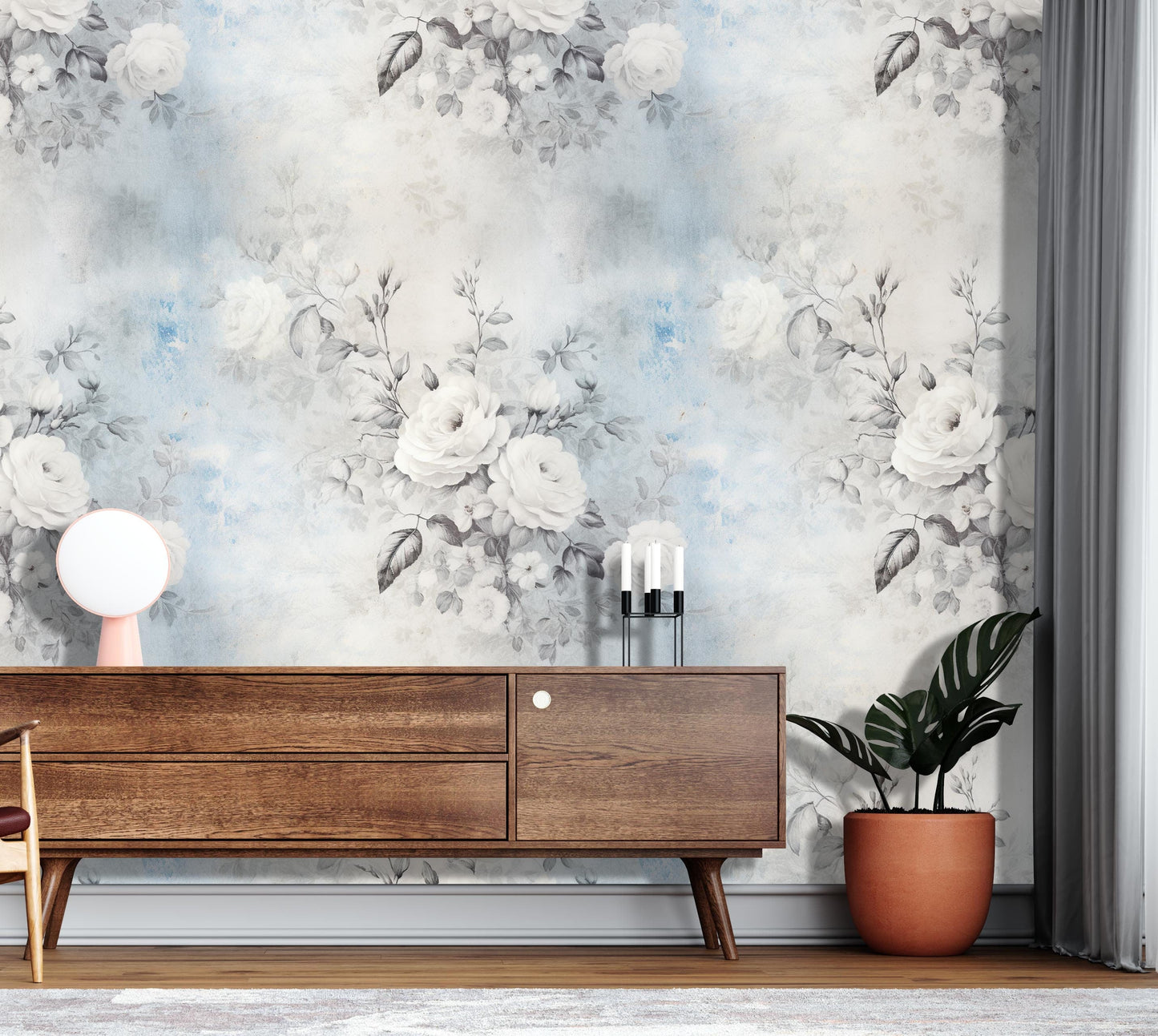 Removable Wallpaper, Peel & Stick, Reusable Wall Mural, Self Adhesive, 26" Panels, Easy Install, Seamless Wall Décor, Message To Personalize - Vaha Visuals