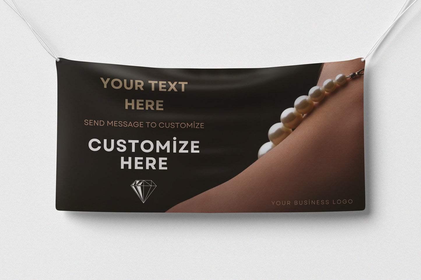 Custom Banner Display, Polyester/Vinyl - Personalized Advertising Sign - Indoor/Outdoor - Image/Logo/Text - Heavy Duty, Building Banner