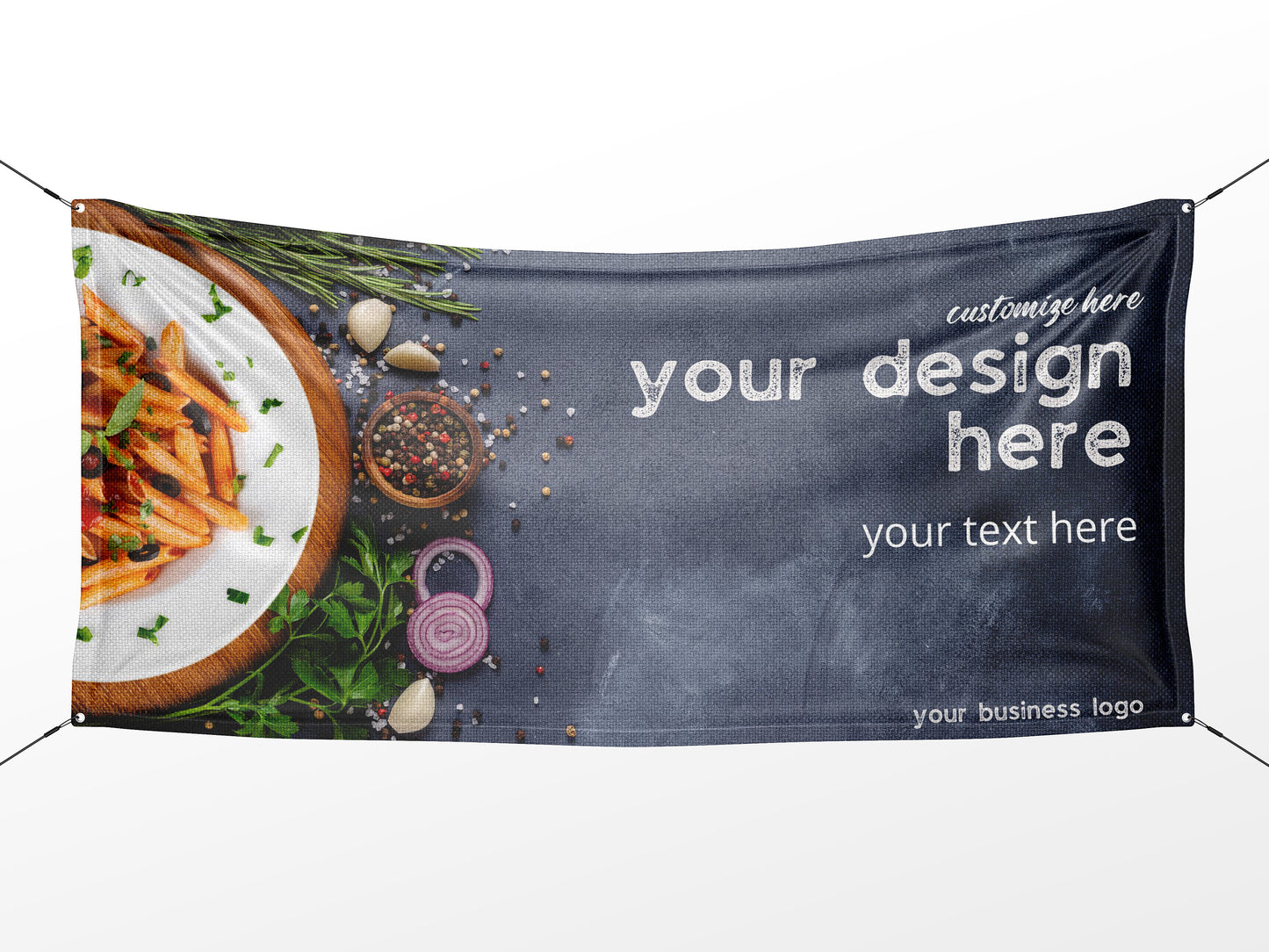 Custom Banner Display, Polyester/Vinyl - Personalized Advertising Sign - Indoor/Outdoor - Image/Logo/Text - Heavy Duty, Building Banner