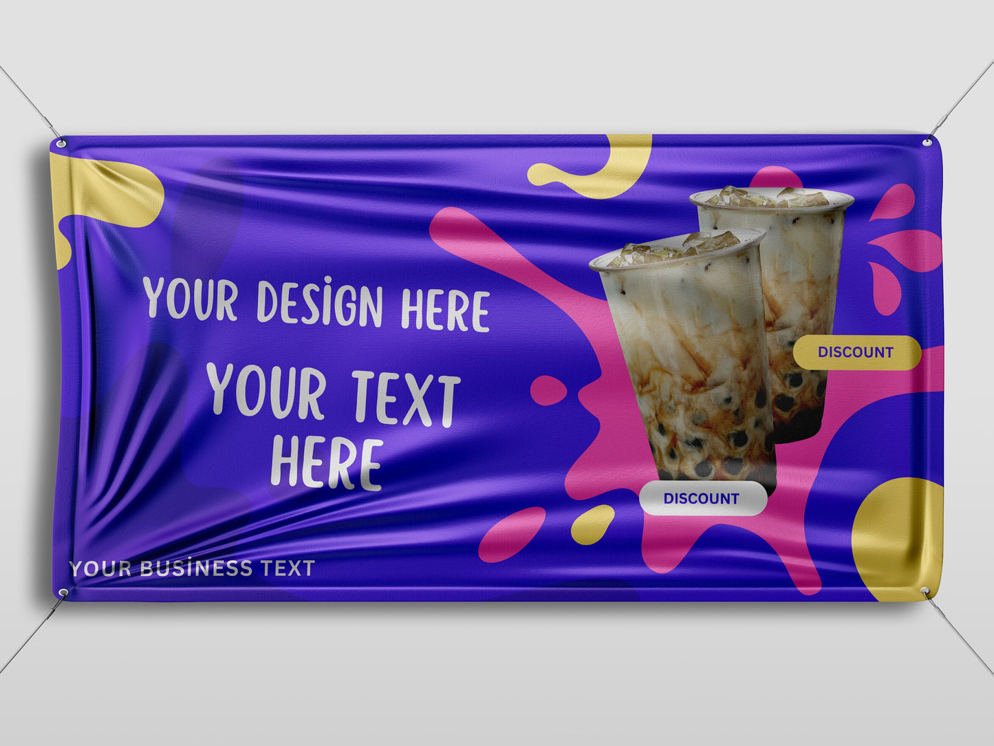 Custom Banner Display, Polyester/Vinyl - Personalized Advertising Sign - Indoor/Outdoor - Image/Logo/Text - Heavy Duty, Building Banner