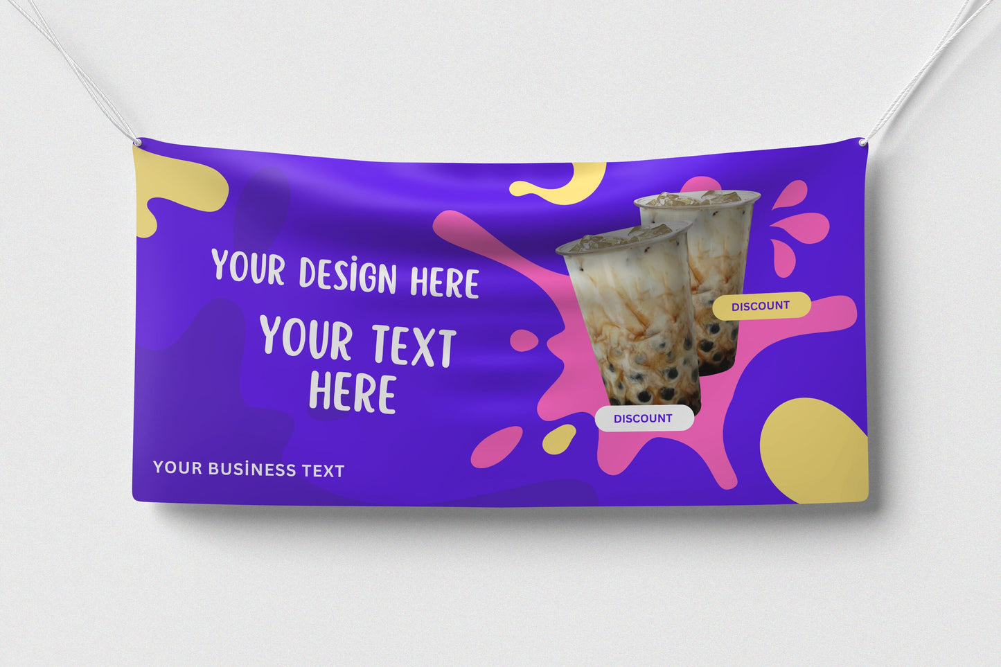 Custom Banner Display, Polyester/Vinyl - Personalized Advertising Sign - Indoor/Outdoor - Image/Logo/Text - Heavy Duty, Building Banner