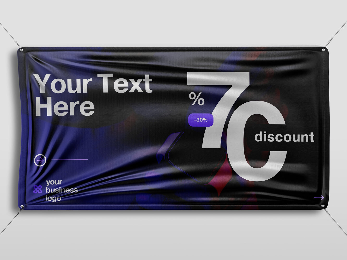 Custom Banner Display, Polyester/Vinyl - Personalized Advertising Sign - Indoor/Outdoor - Image/Logo/Text - Heavy Duty, Building Banner
