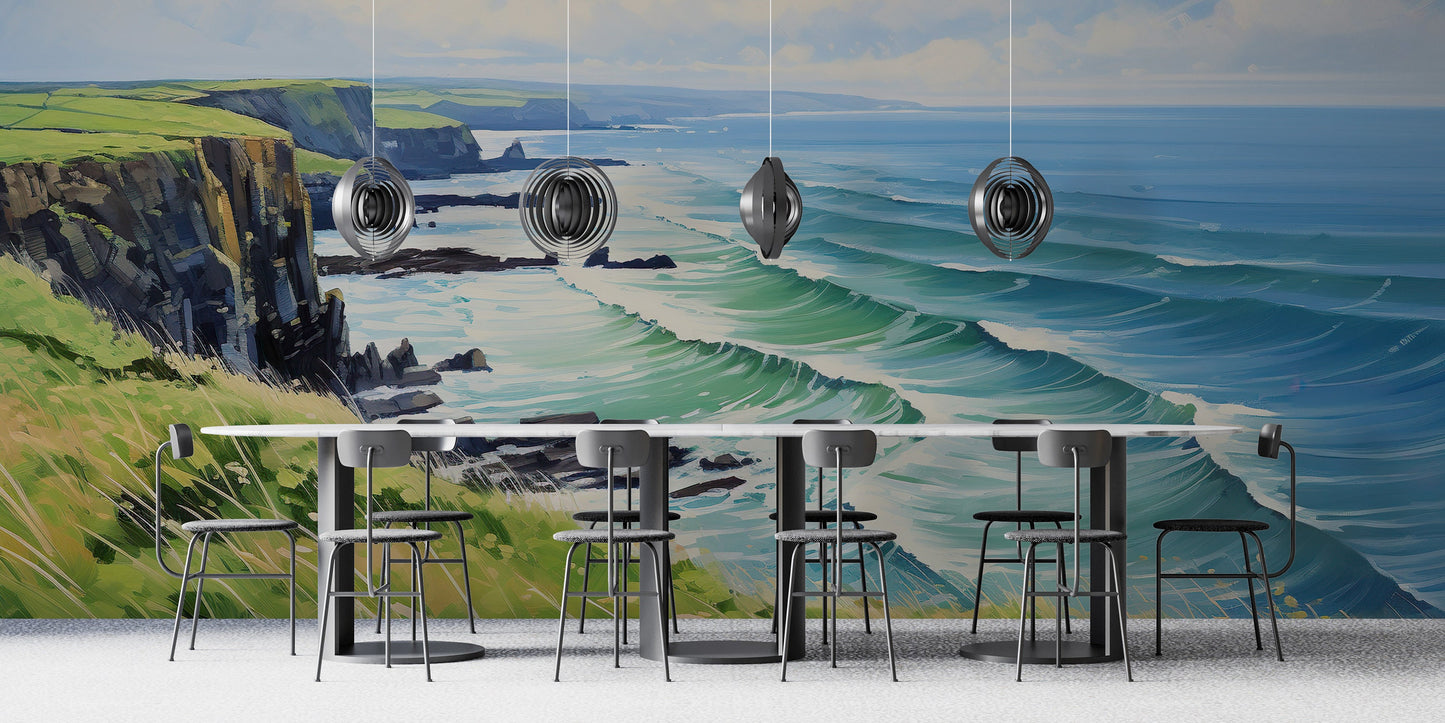Removable Wallpaper, Custom Wall Size, Wall Decor, Peel & Stick Wall Mural, 24/48" Panel Cut, Reusable, Self Adhesive, 1 Min Easy Install