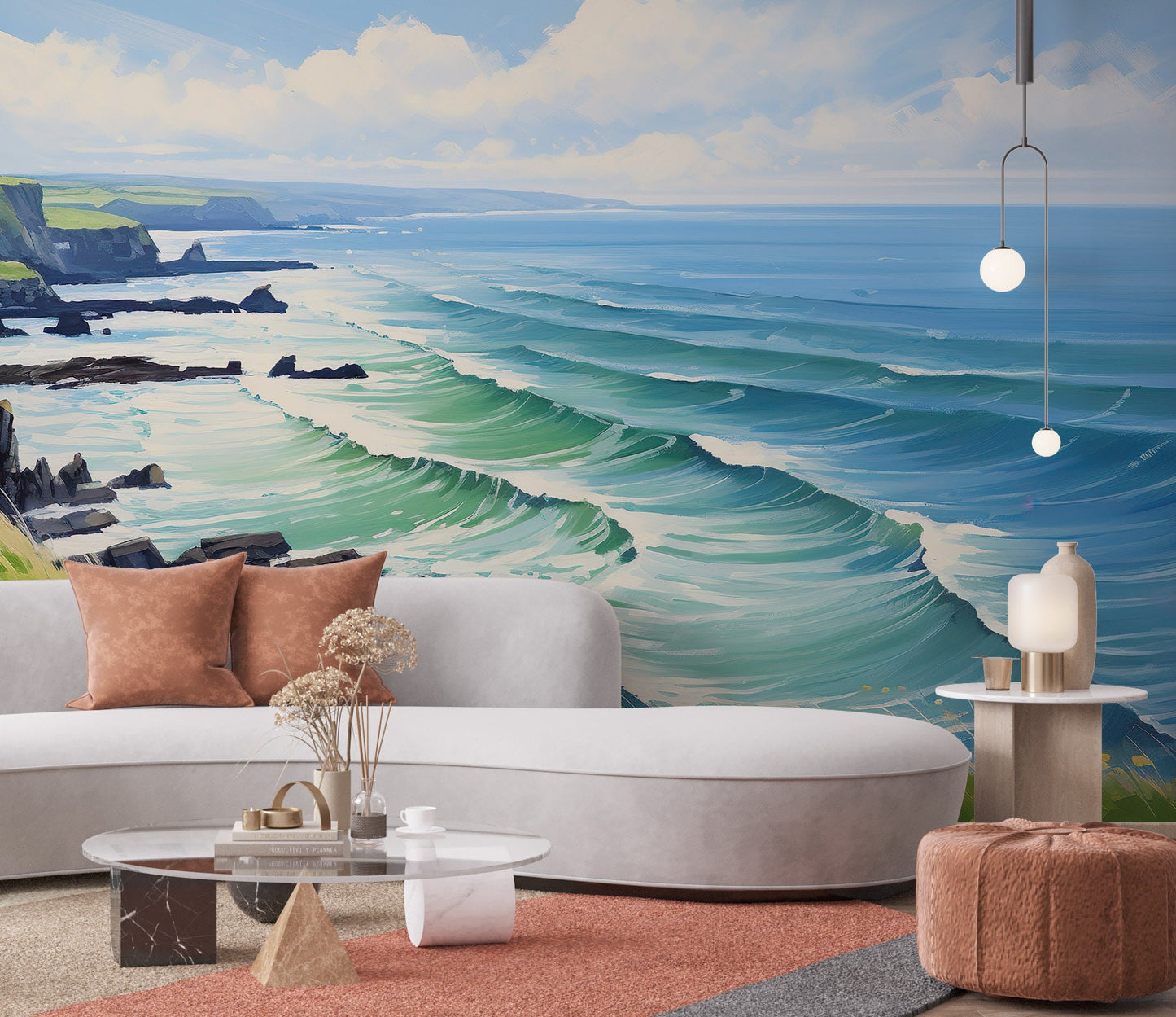 Removable Wallpaper, Custom Wall Size, Wall Decor, Peel & Stick Wall Mural, 24/48" Panel Cut, Reusable, Self Adhesive, 1 Min Easy Install