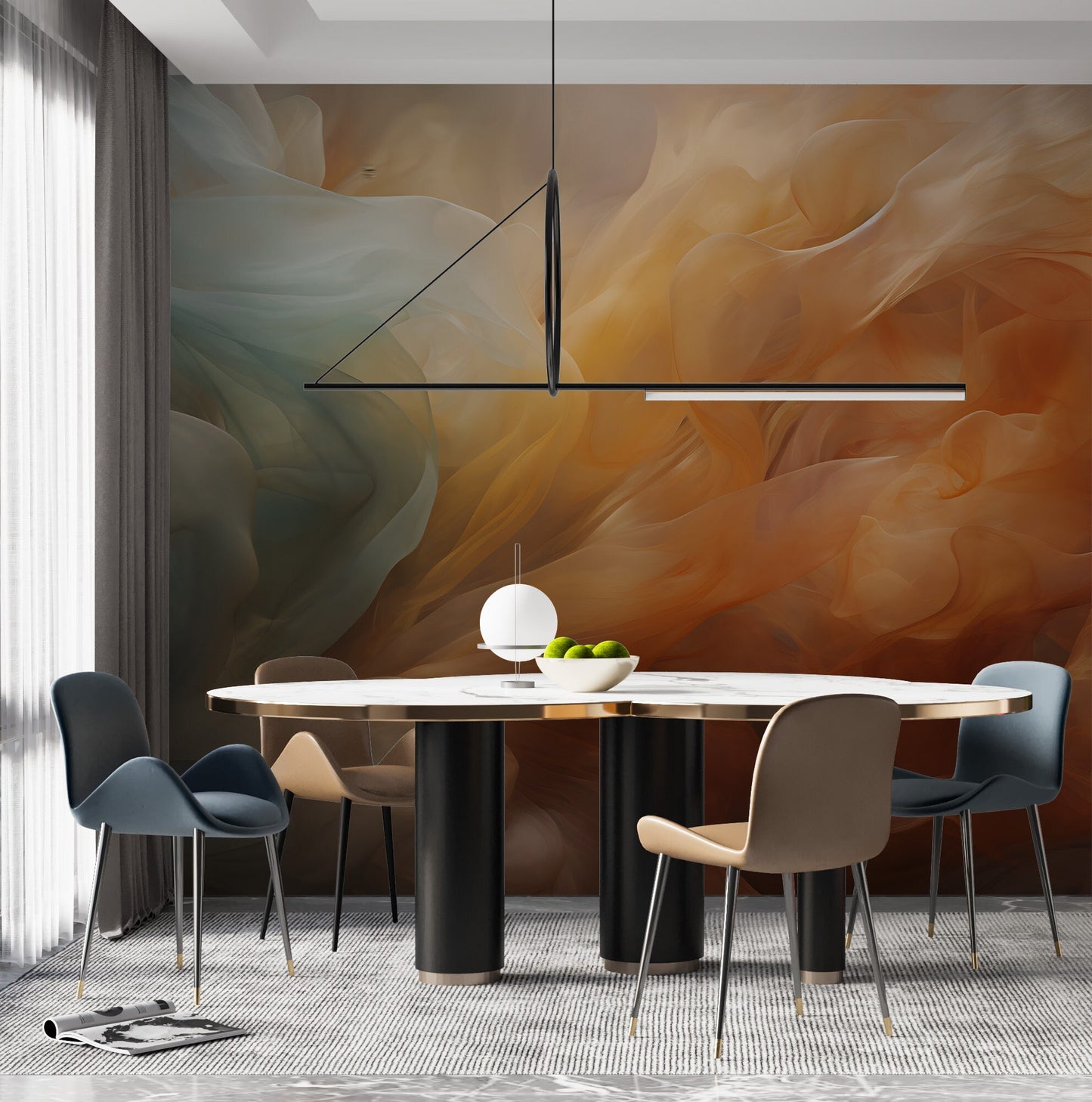 Removable Wallpaper, Custom Wall Size, Wall Decor, Peel & Stick Wall Mural, 24/48" Panel Cut, Reusable, Self Adhesive, 1 Min Easy Install
