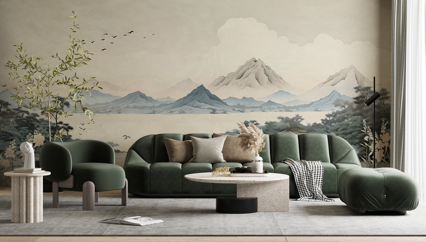 Removable Wallpaper, Custom Wall Size, Wall Decor, Peel & Stick Wall Mural, 24/48" Panel Cut, Reusable, Self Adhesive, 1 Min Easy Install