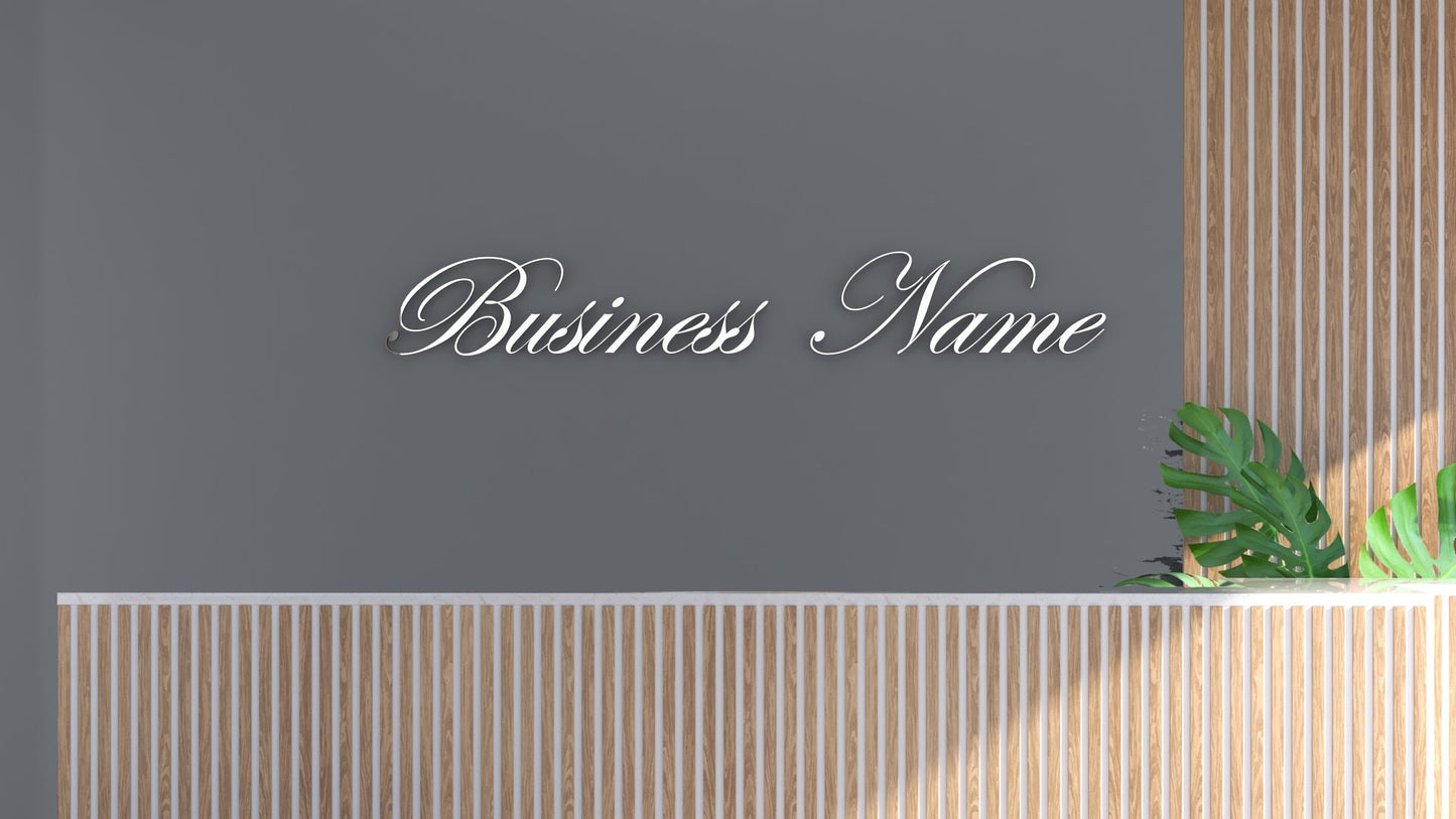 Custom Mirror Sign, Silver Wall Letters Personalized ACM Wall Letters, Baby Name Mirror Letters Lettering Aluminum Composite Reflective
