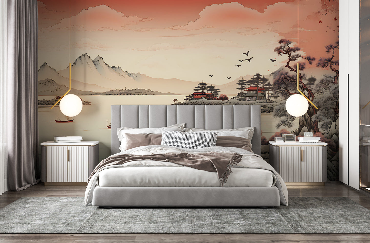 Removable Wallpaper, Custom Wall Size, Wall Decor, Peel & Stick Wall Mural, 24/48" Panel Cut, Reusable, Self Adhesive, 1 Min Easy Install