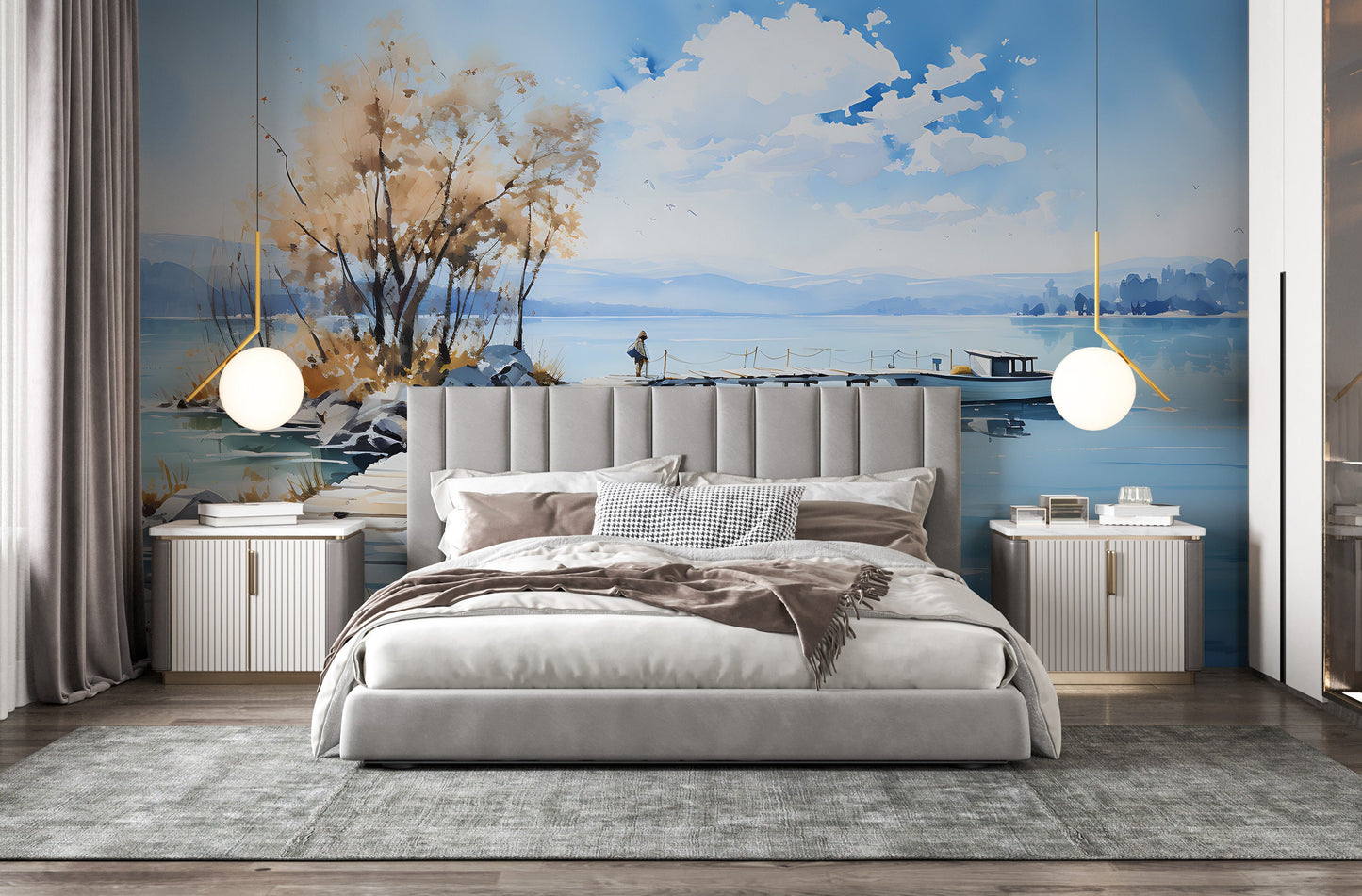 Removable Wallpaper, Custom Wall Size, Wall Decor, Peel & Stick Wall Mural, 24/48" Panel Cut, Reusable, Self Adhesive, 1 Min Easy Install