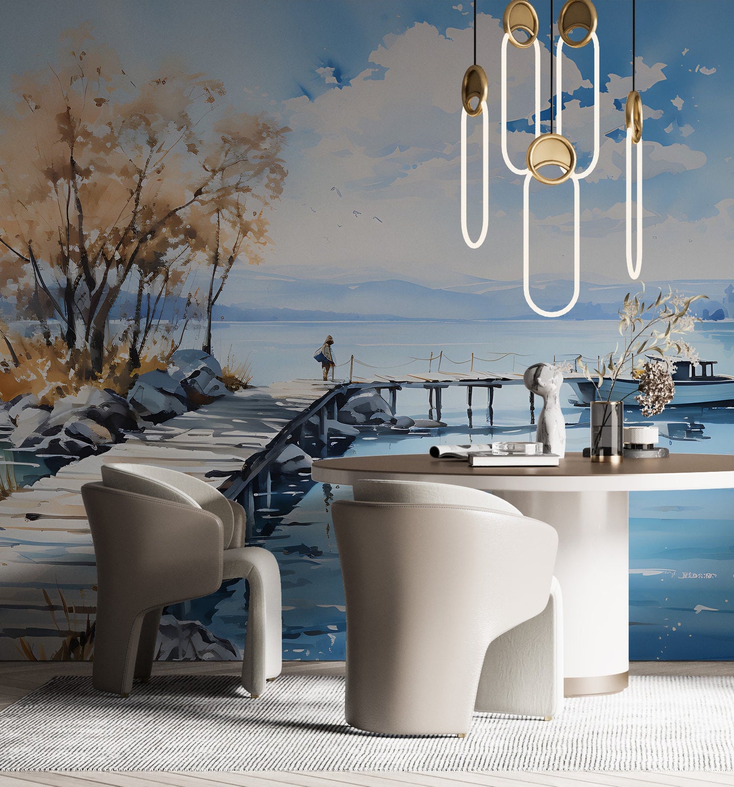 Removable Wallpaper, Custom Wall Size, Wall Decor, Peel & Stick Wall Mural, 24/48" Panel Cut, Reusable, Self Adhesive, 1 Min Easy Install