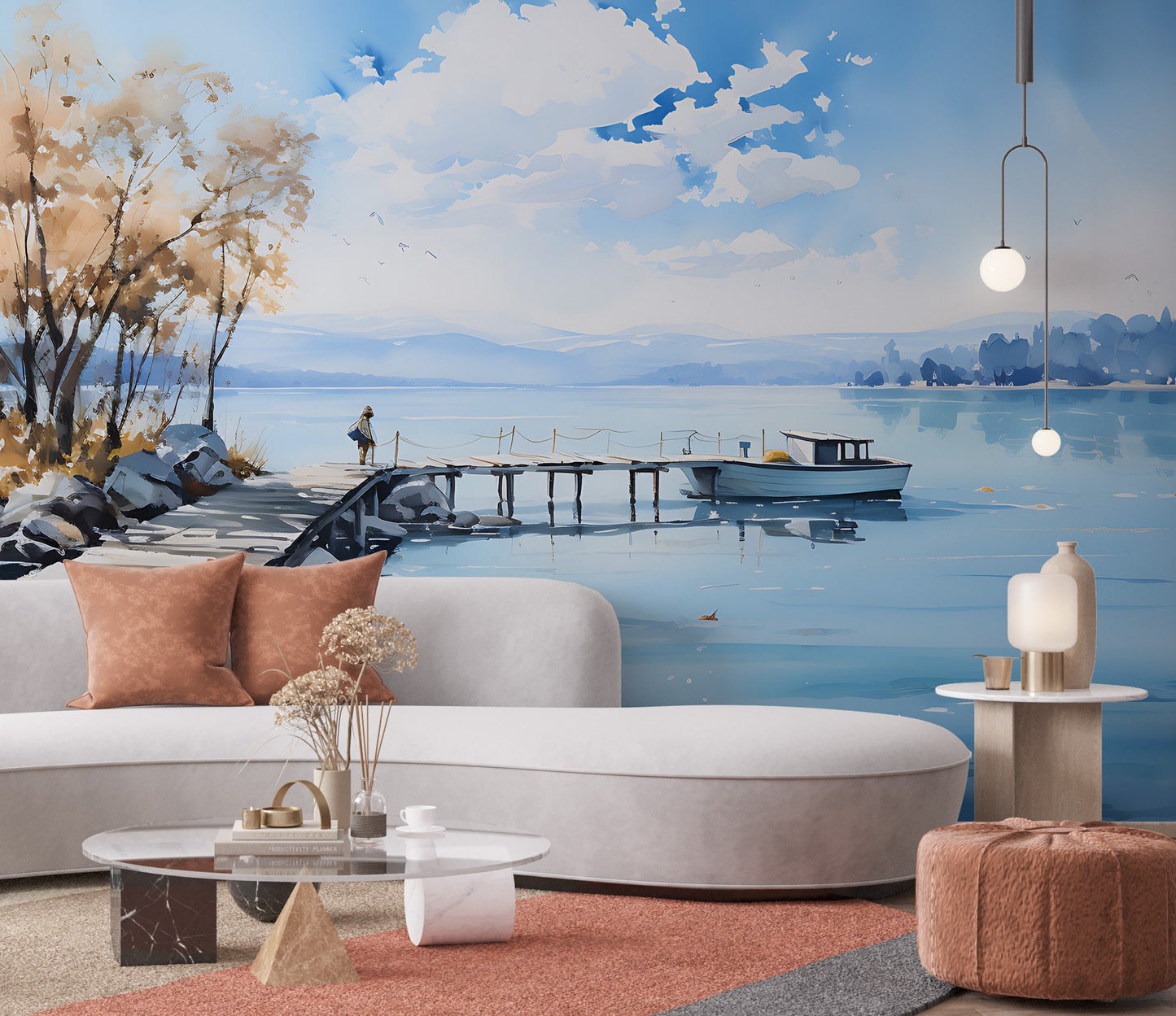 Removable Wallpaper, Custom Wall Size, Wall Decor, Peel & Stick Wall Mural, 24/48" Panel Cut, Reusable, Self Adhesive, 1 Min Easy Install