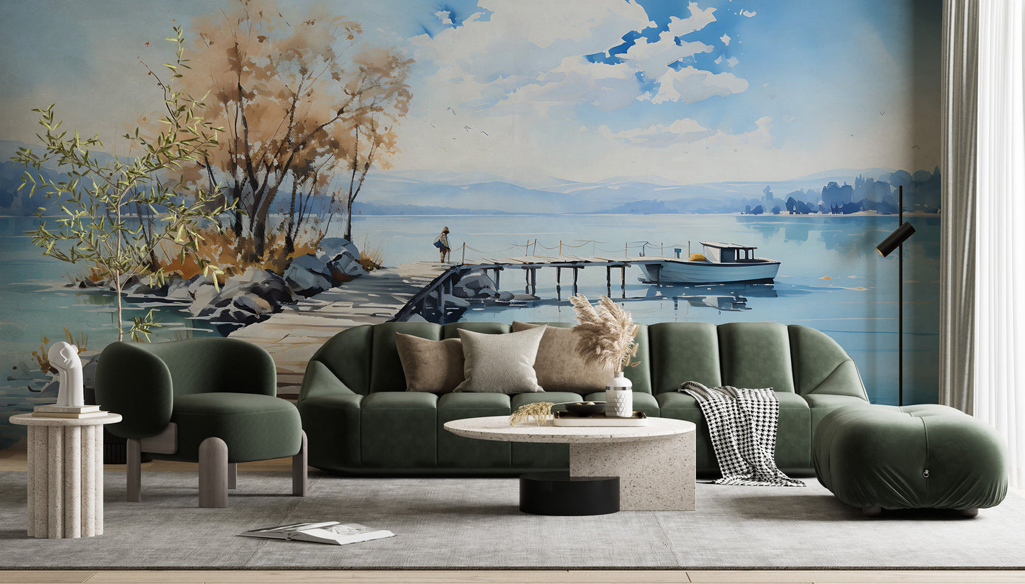 Removable Wallpaper, Custom Wall Size, Wall Decor, Peel & Stick Wall Mural, 24/48" Panel Cut, Reusable, Self Adhesive, 1 Min Easy Install