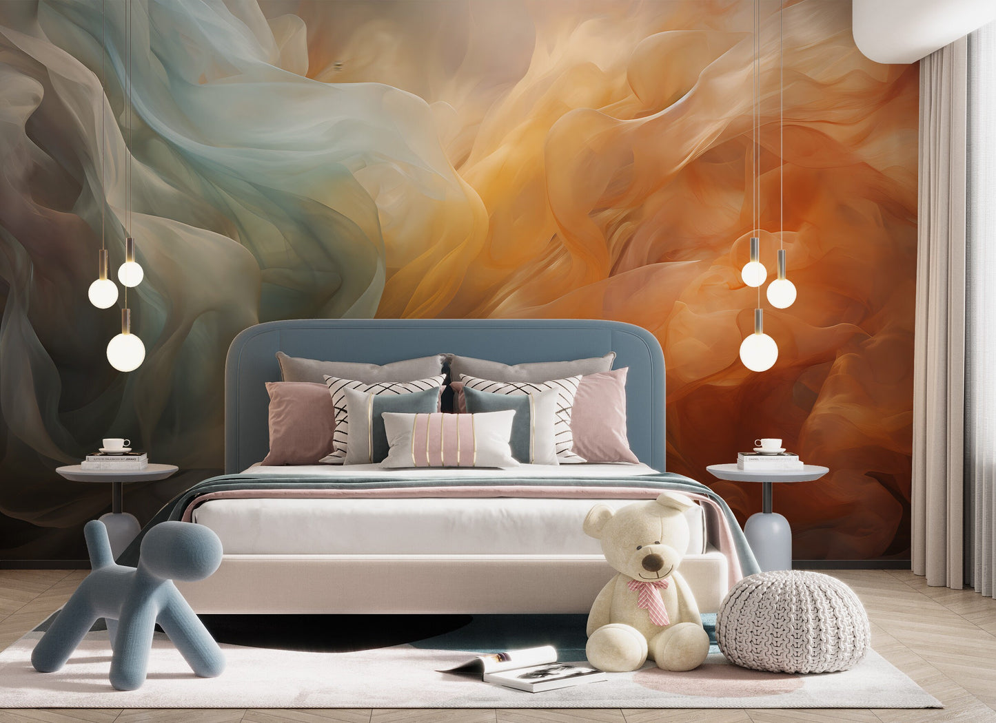 Removable Wallpaper, Custom Wall Size, Wall Decor, Peel & Stick Wall Mural, 24/48" Panel Cut, Reusable, Self Adhesive, 1 Min Easy Install