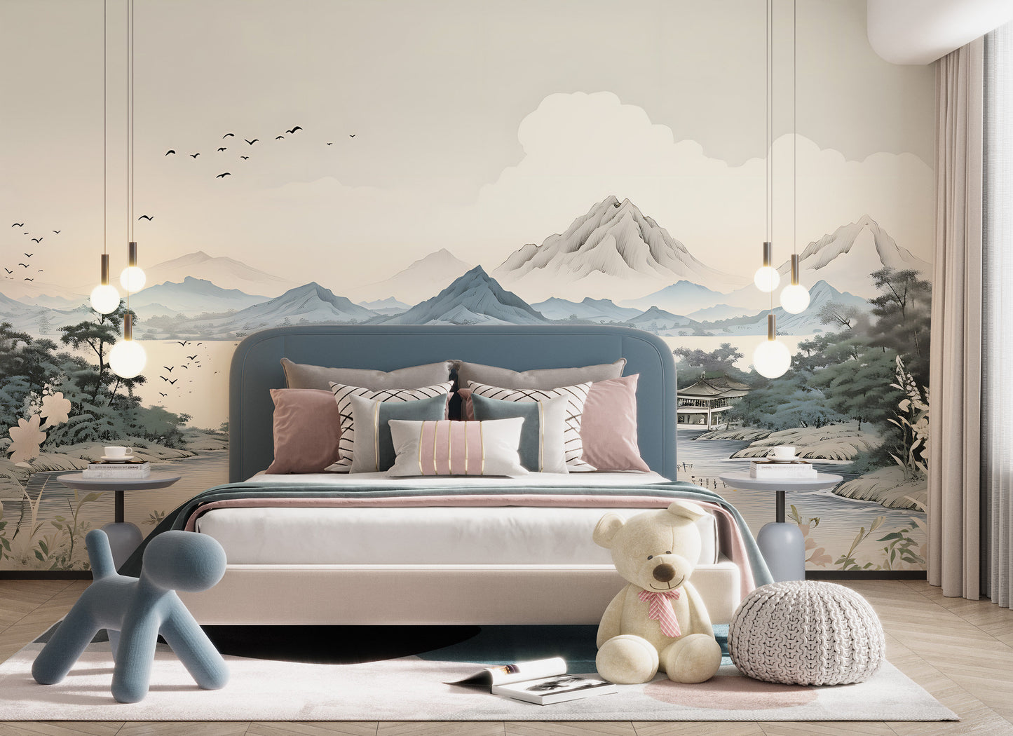 Removable Wallpaper, Custom Wall Size, Wall Decor, Peel & Stick Wall Mural, 24/48" Panel Cut, Reusable, Self Adhesive, 1 Min Easy Install