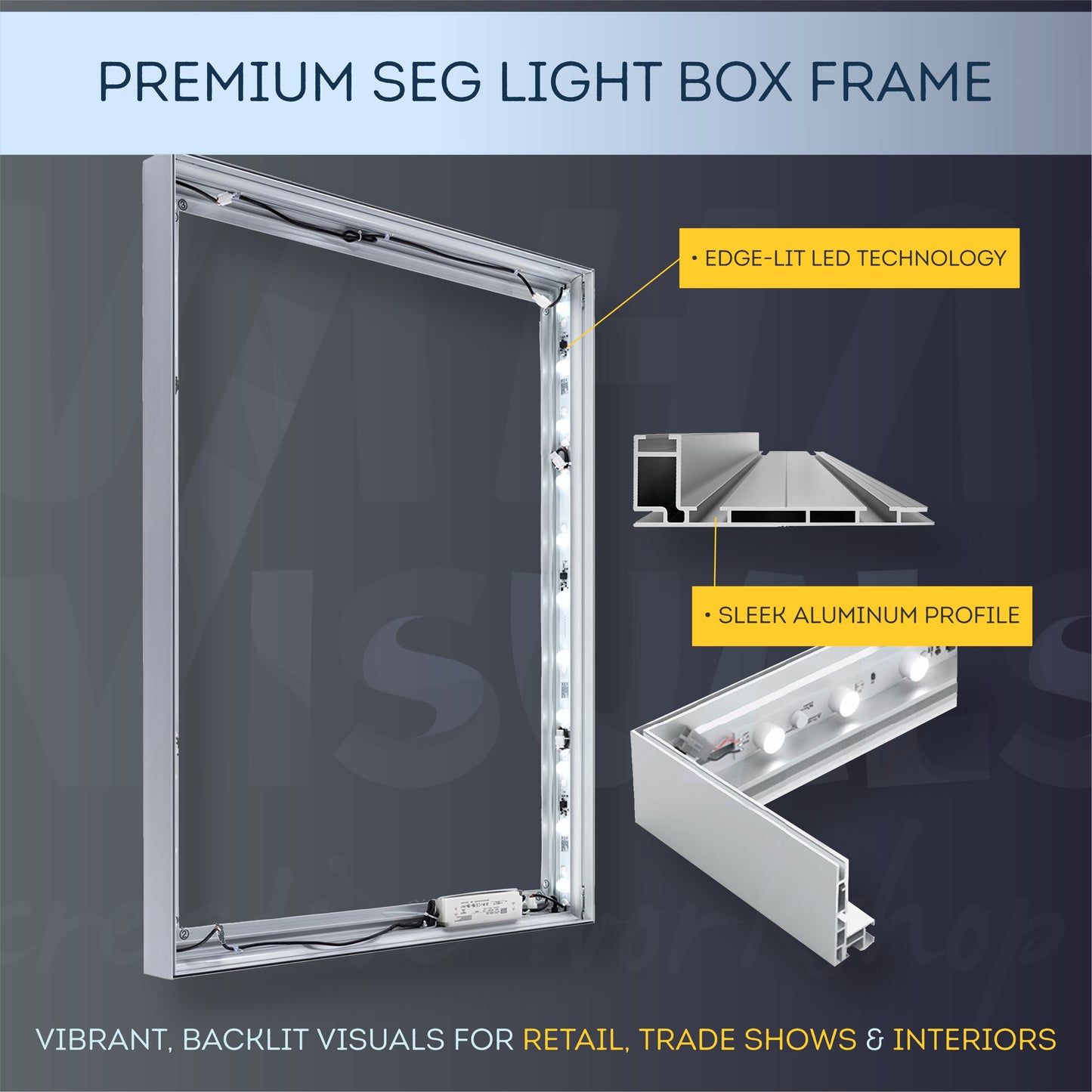 Custom SEG Light Box – Backlit Fabric Frame Sign for Retail, Offices & Events