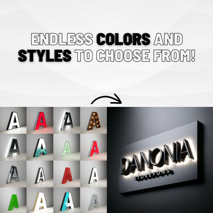 FRONT & BACKLIT CHANNEL LETTERS
