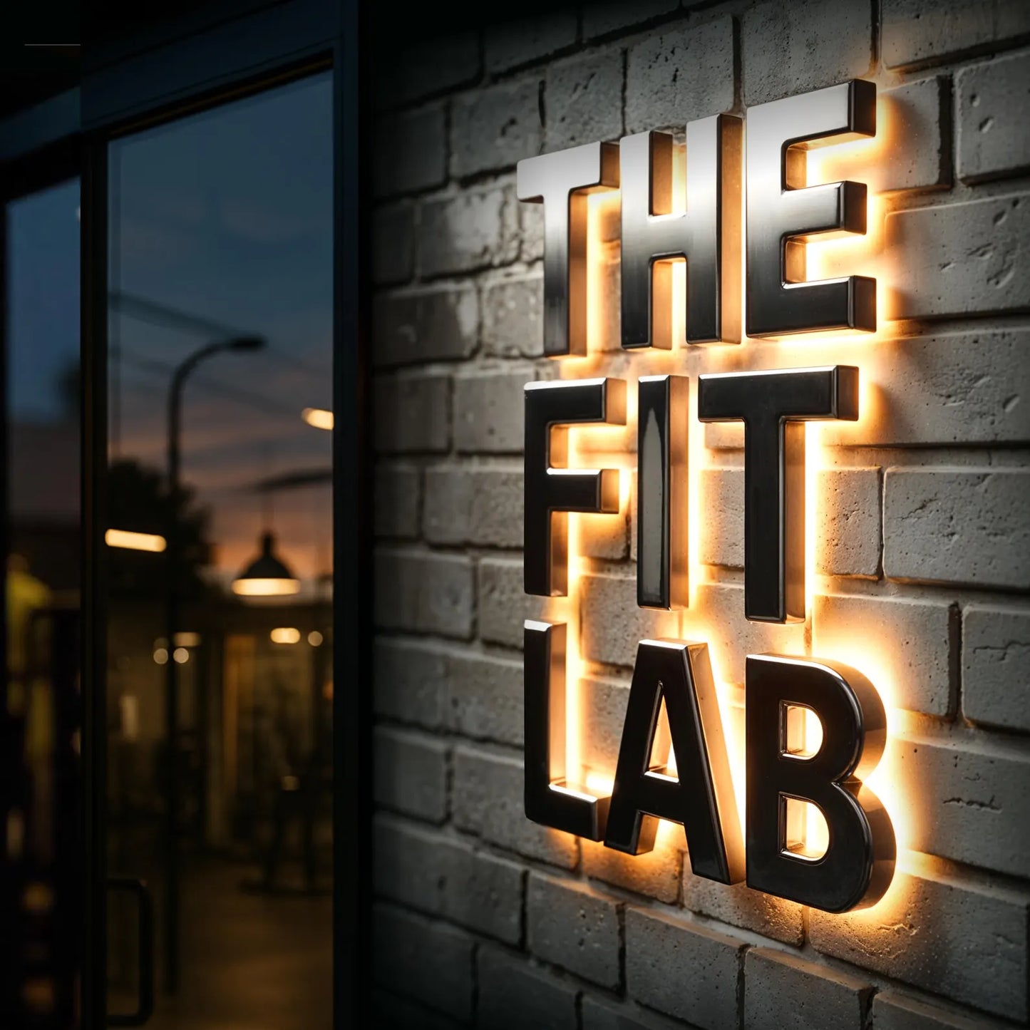 BACKLIT STAINLESS STEEL LETTERS