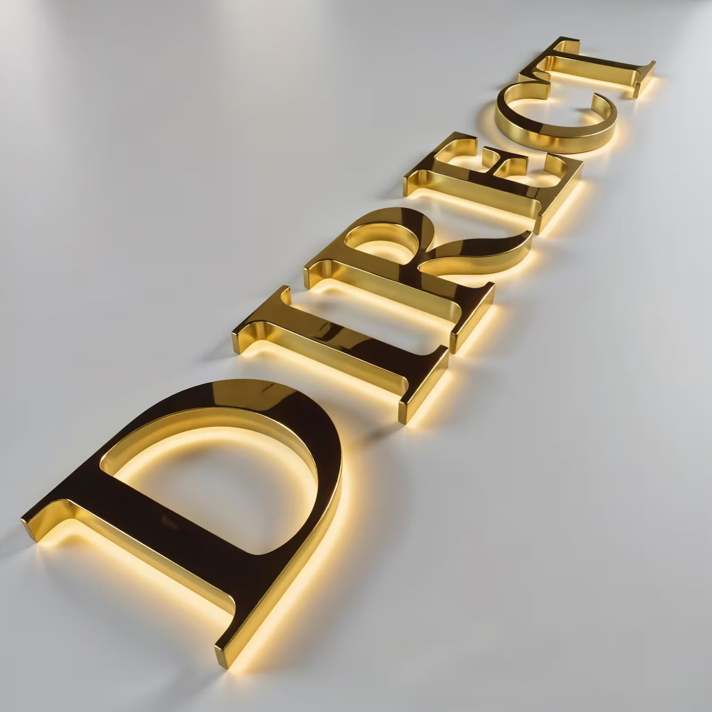BACKLIT STAINLESS STEEL LETTERS