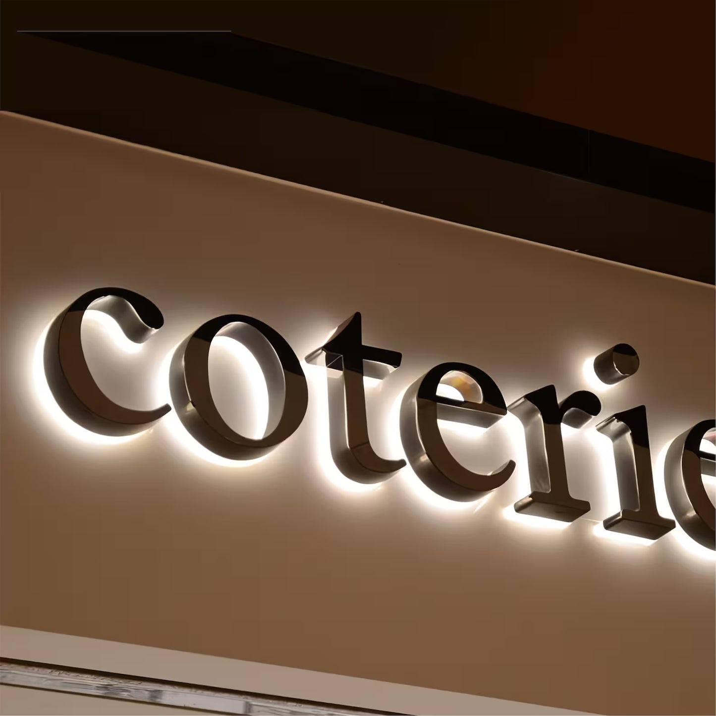 BACKLIT STAINLESS STEEL LETTERS