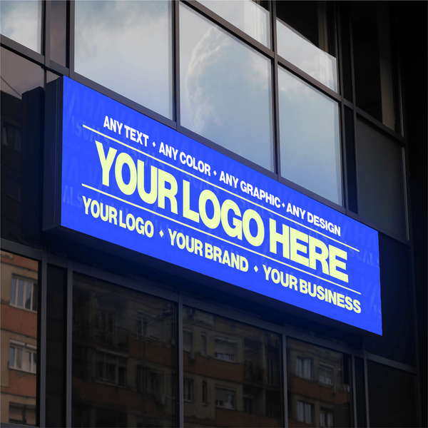 Custom Square Lightbox Sign – LED Storefront Sign | Vaha Visuals