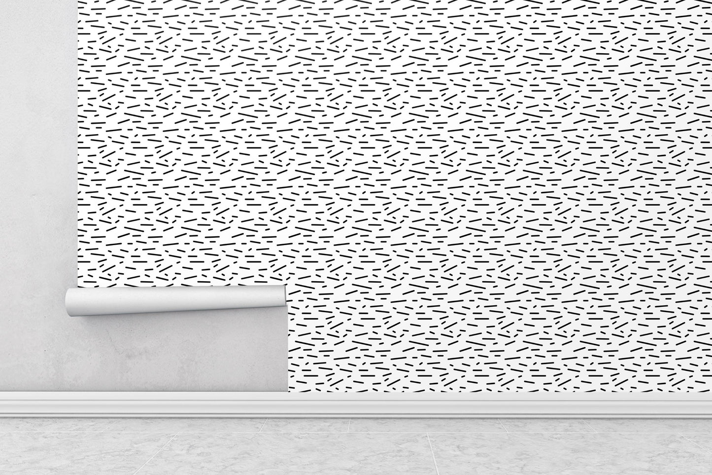 Removable Wallpaper, Stick Pattern - Custom Printed, Peel & Stick, Reusable, Self Adhesive, 26 Inch Fixed Panels Easy Install, Seamless