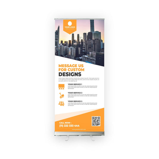 Retractable Banner Stand - P.O.P. Roll Up Banner Display - 78" X 31.5" - Banner Sign - Send Message To Customize