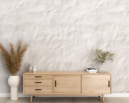 Removable Wallpaper, Minimalist White Background - Peel & Stick, Reusable, Self Adhesive, 26" Panels, Easy Install, Seamless