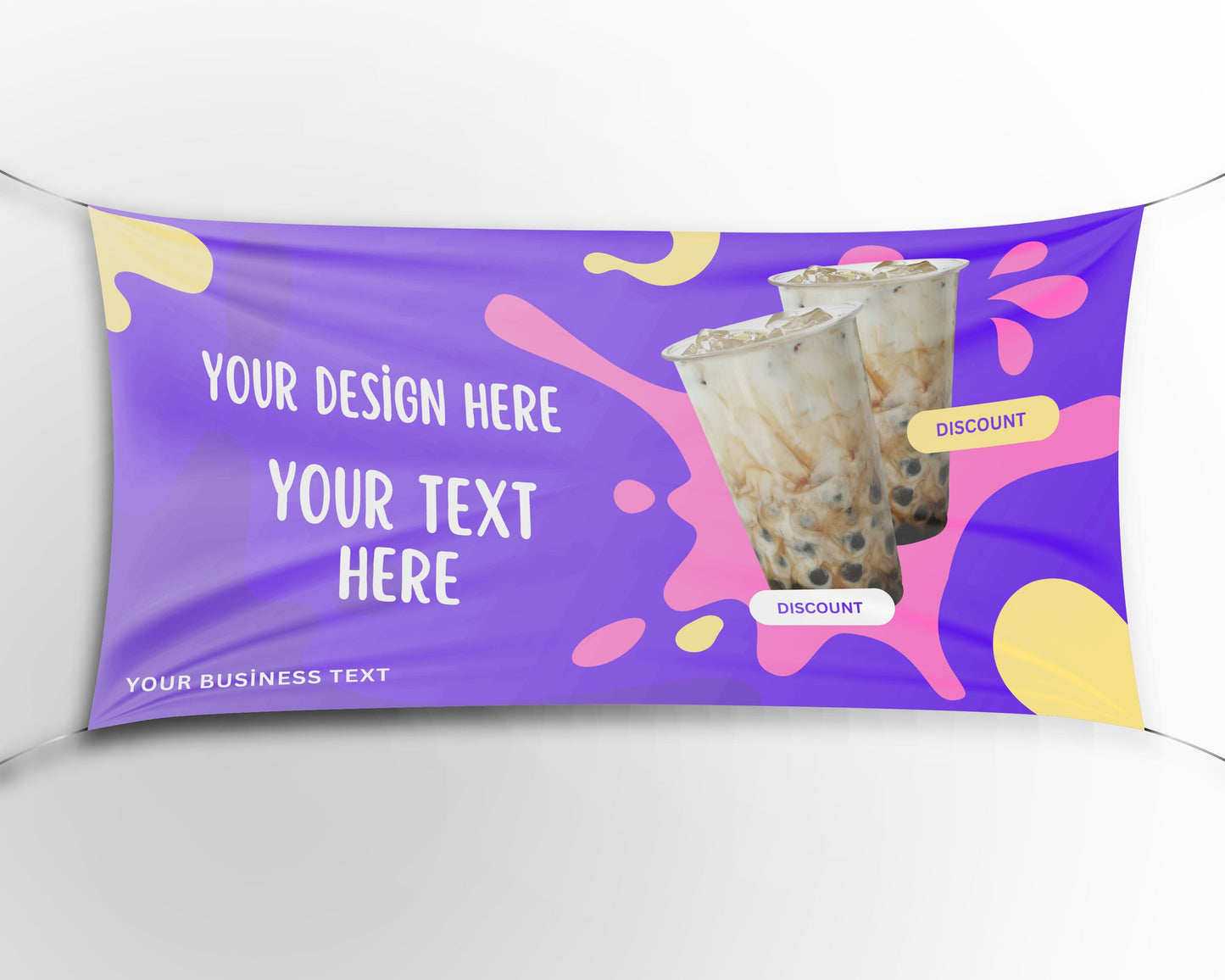 Custom Banner Display, Polyester/Vinyl  - Personalized Advertising Sign - Indoor/Outdoor - Image/Logo/Text - Heavy Duty, Building Banner