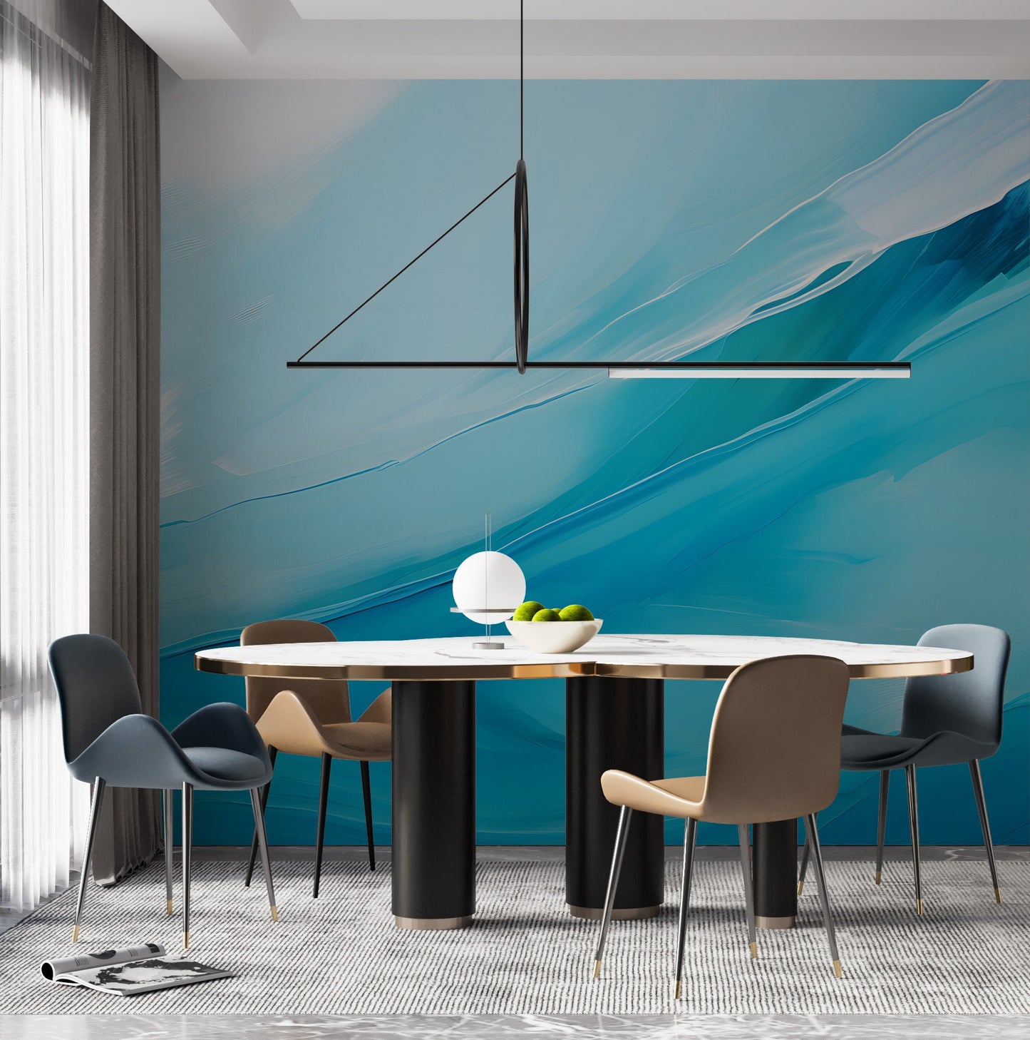 Removable Wallpaper, Custom Wall Size, Wall Decor, Peel & Stick Wall Mural, 24/48" Panel Cut, Reusable, Self Adhesive, 1 Min Easy Install