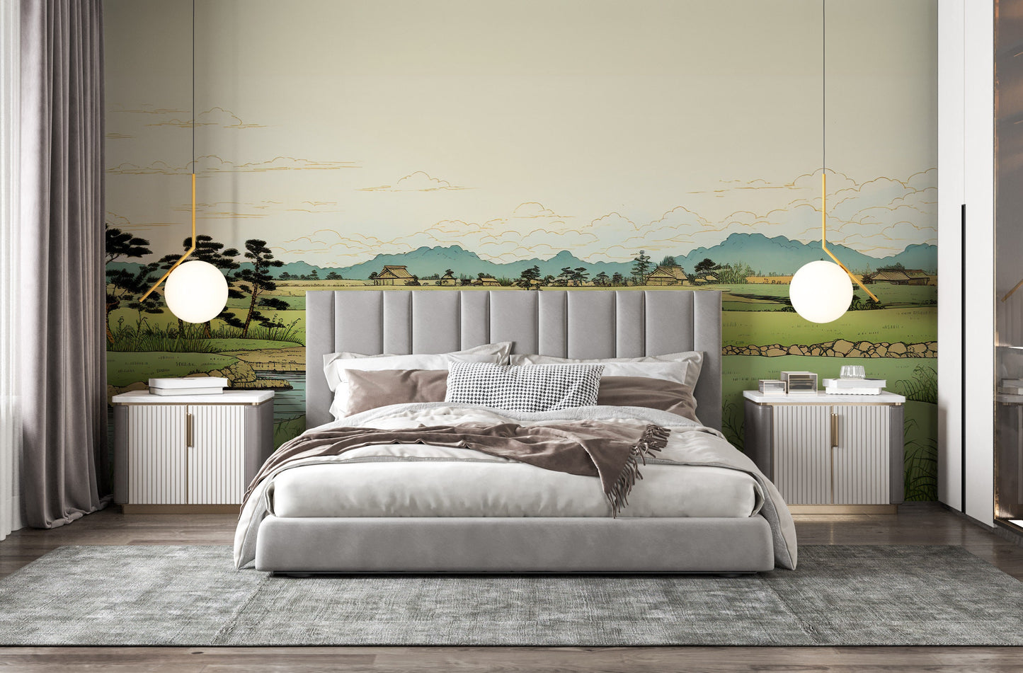 Removable Wallpaper, Custom Wall Size, Wall Decor, Peel & Stick Wall Mural, 24/48" Panel Cut, Reusable, Self Adhesive, 1 Min Easy Install