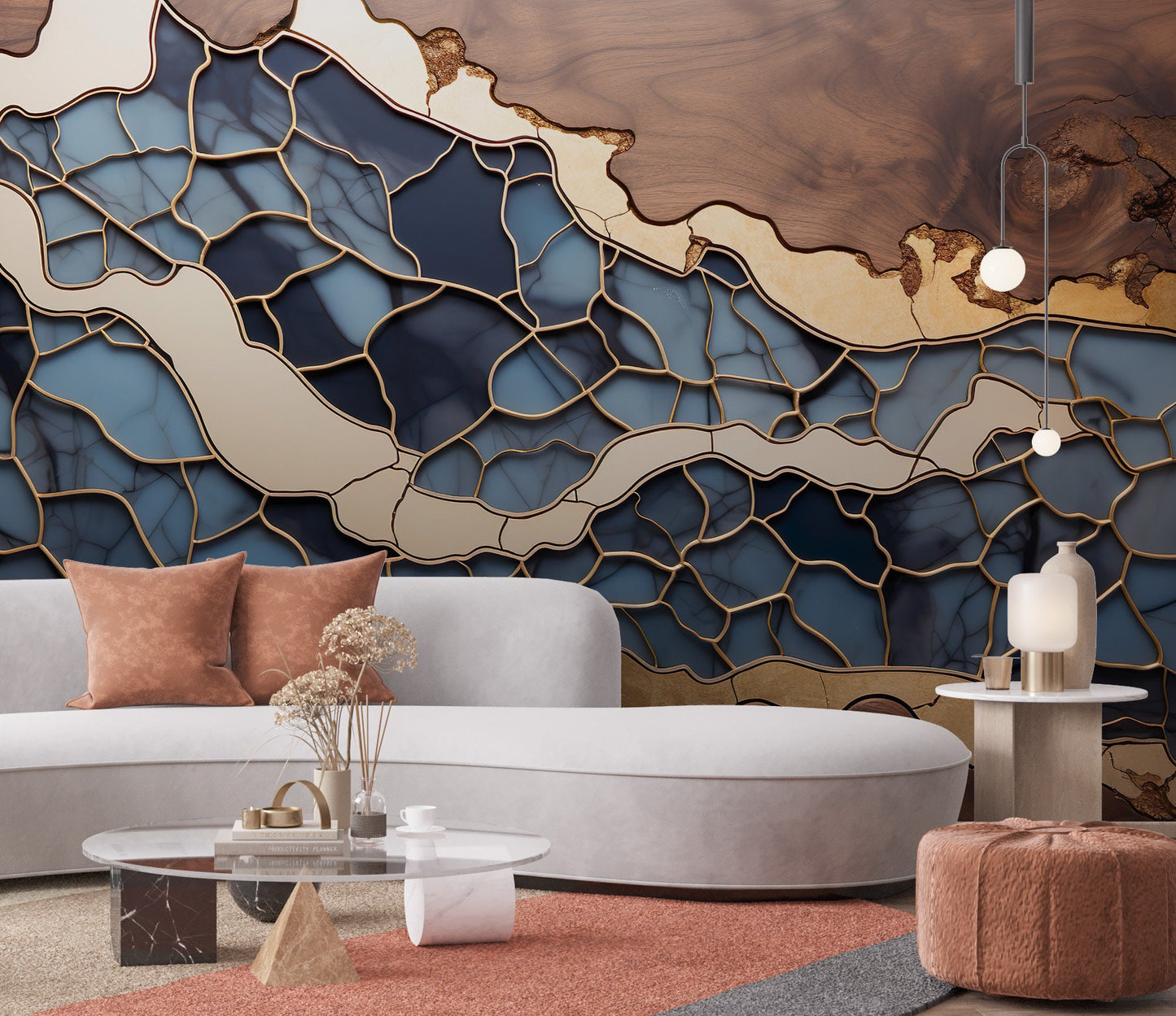 Removable Wallpaper, Custom Wall Size, Wall Decor, Peel & Stick Wall Mural, 24/48" Panel Cut, Reusable, Self Adhesive, 1 Min Easy Install
