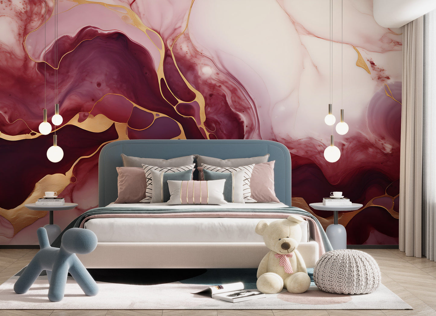 Removable Wallpaper, Custom Wall Size, Wall Decor, Peel & Stick Wall Mural, 24/48" Panel Cut, Reusable, Self Adhesive, 1 Min Easy Install