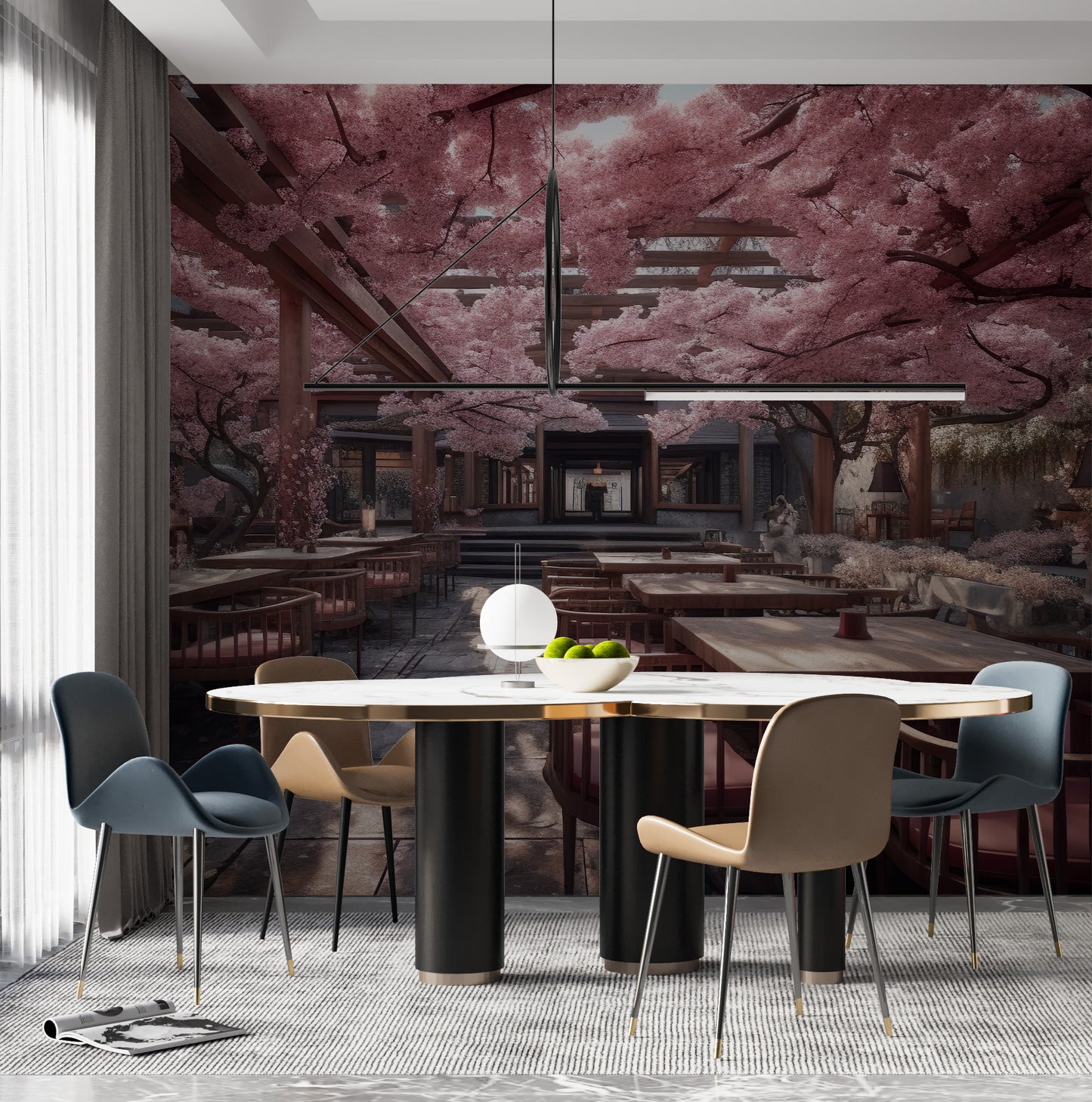 Removable Wallpaper, Custom Wall Size, Wall Decor, Peel & Stick Wall Mural, 24/48" Panel Cut, Reusable, Self Adhesive, 1 Min Easy Install