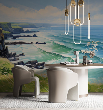 Removable Wallpaper, Custom Wall Size, Wall Decor, Peel & Stick Wall Mural, 24/48" Panel Cut, Reusable, Self Adhesive, 1 Min Easy Install
