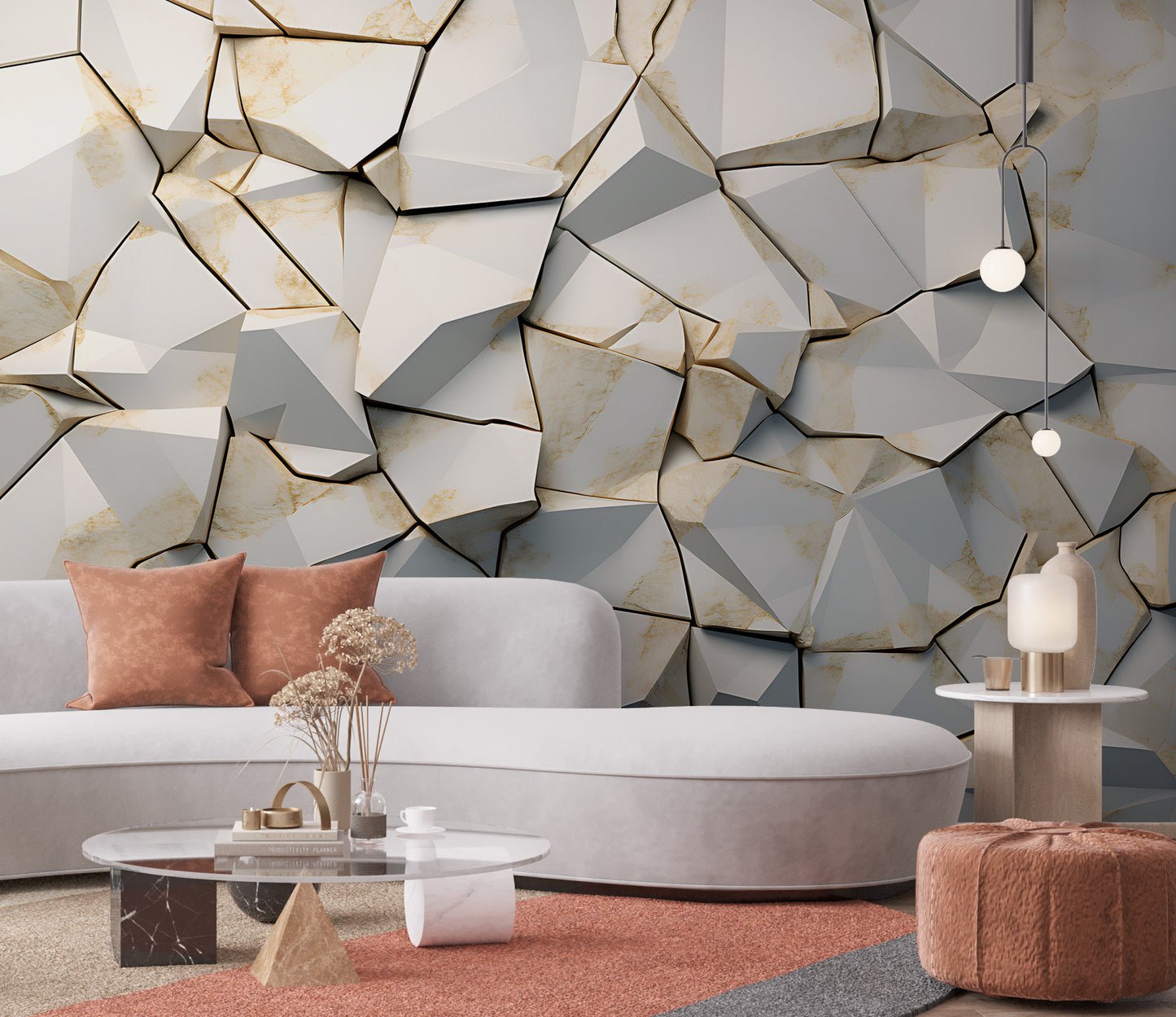 Removable Wallpaper, Custom Wall Size, Wall Decor, Peel & Stick Wall Mural, 24/48" Panel Cut, Reusable, Self Adhesive, 1 Min Easy Install