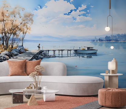 Removable Wallpaper, Custom Wall Size, Wall Decor, Peel & Stick Wall Mural, 24/48" Panel Cut, Reusable, Self Adhesive, 1 Min Easy Install
