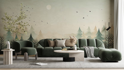 Removable Wallpaper, Custom Wall Size, Wall Decor, Peel & Stick Wall Mural, 24/48" Panel Cut, Reusable, Self Adhesive, 1 Min Easy Install