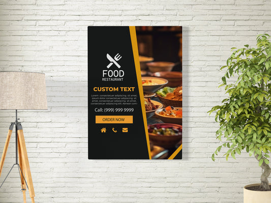 PVC Wall Print Poster, Wall Art Wall Hanging Home Décor Gift Art Gift Wall Décor & Café Sign, Restaurant, Business, or Hair Dressing Salon