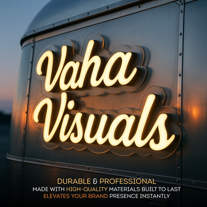 ILLUMINATED SIGN ON ACRYLIC FOR FOOD TRUCKS AND EVENTS