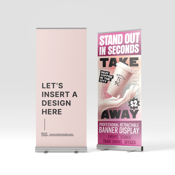 Premium Retractable Banner Display - Vaha Visuals